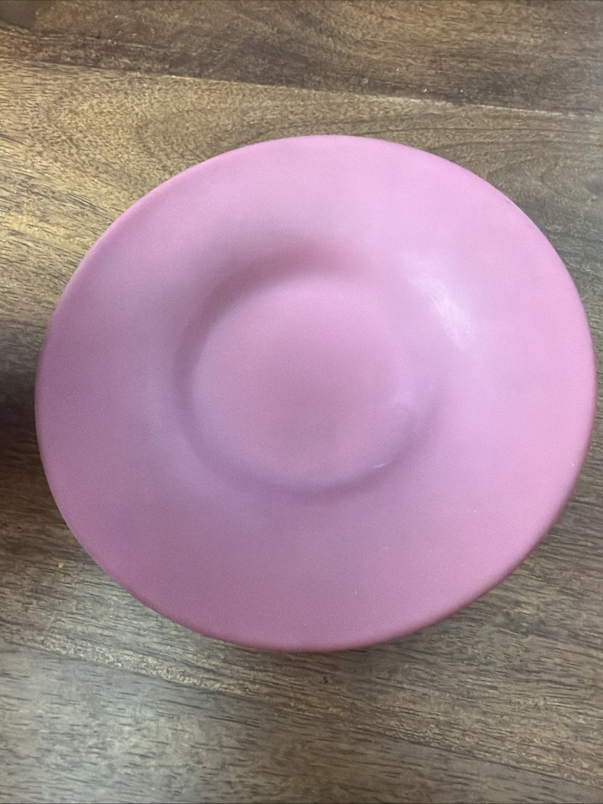 Vintage PINK PAIRPOINT Peach Blow Glass Cup & Saucer Matte Satin Made USA READ