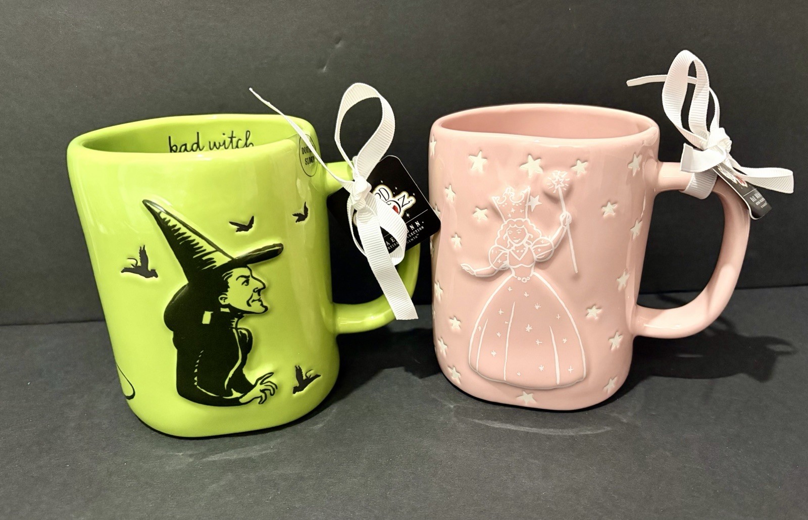 Rae Dunn The Wizard of Oz Glinda The Good Witch & Bad Witch Mug Set New 2026
