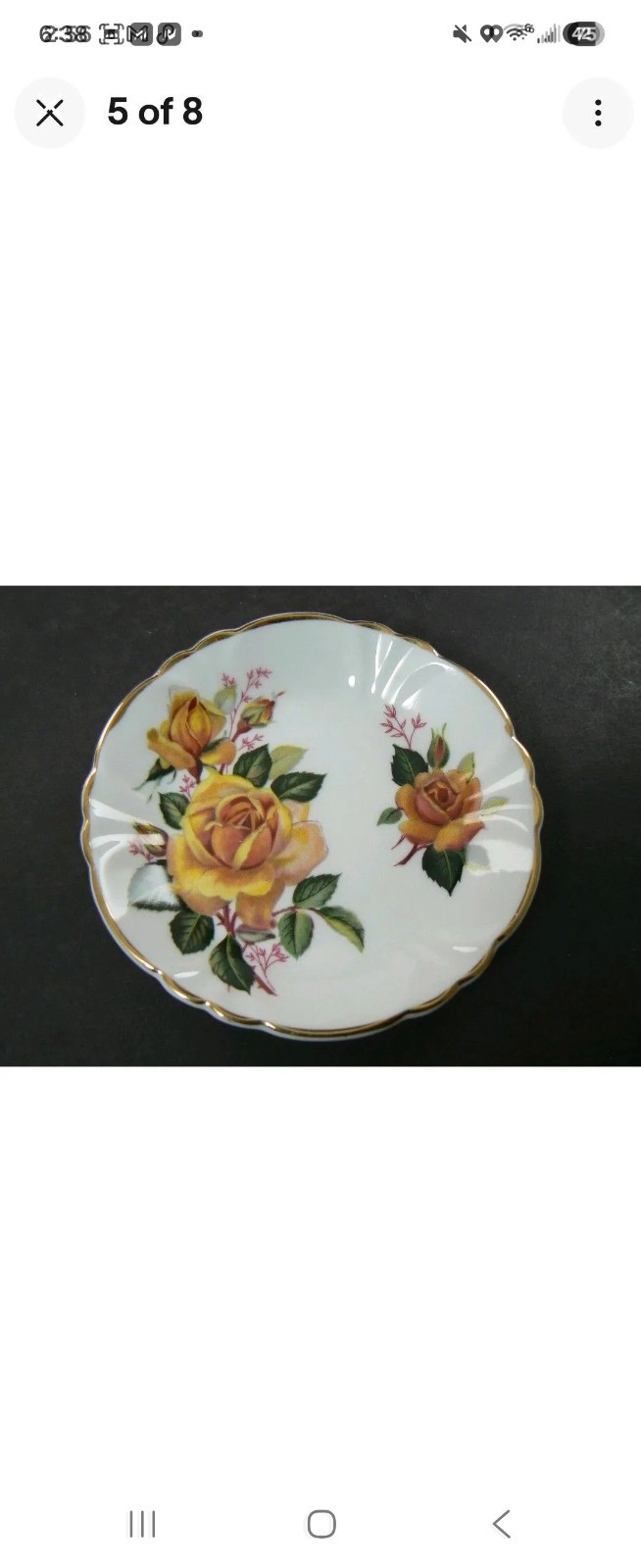 4 Princess House Hammersley Fine Bone China Floral 3.25″ Butter Pats – Spode…