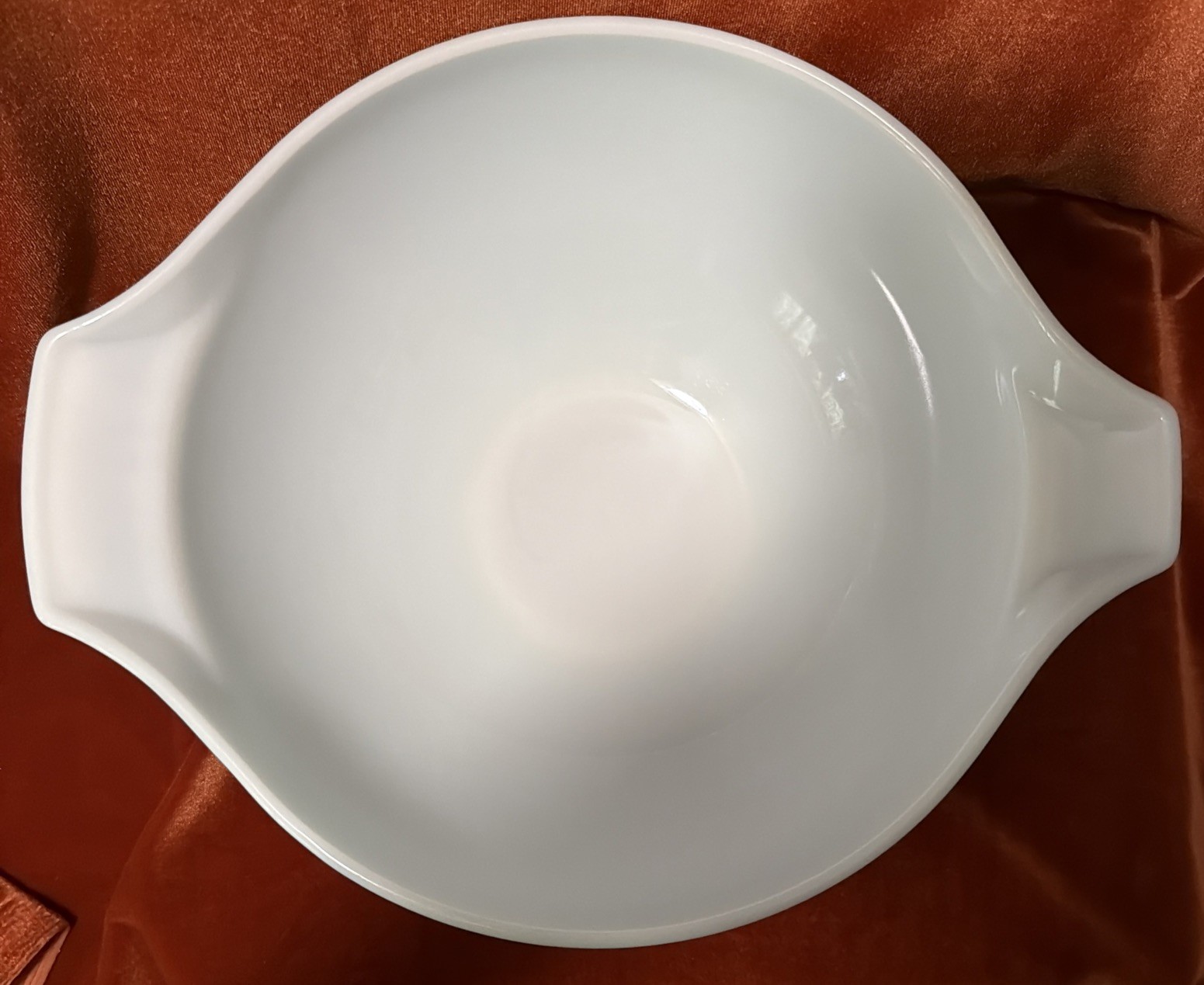 VTG PYREX Bowl, Amish Butterprint #444, 4 Qt Cinderella, Turqu Blue, Mint Cond.