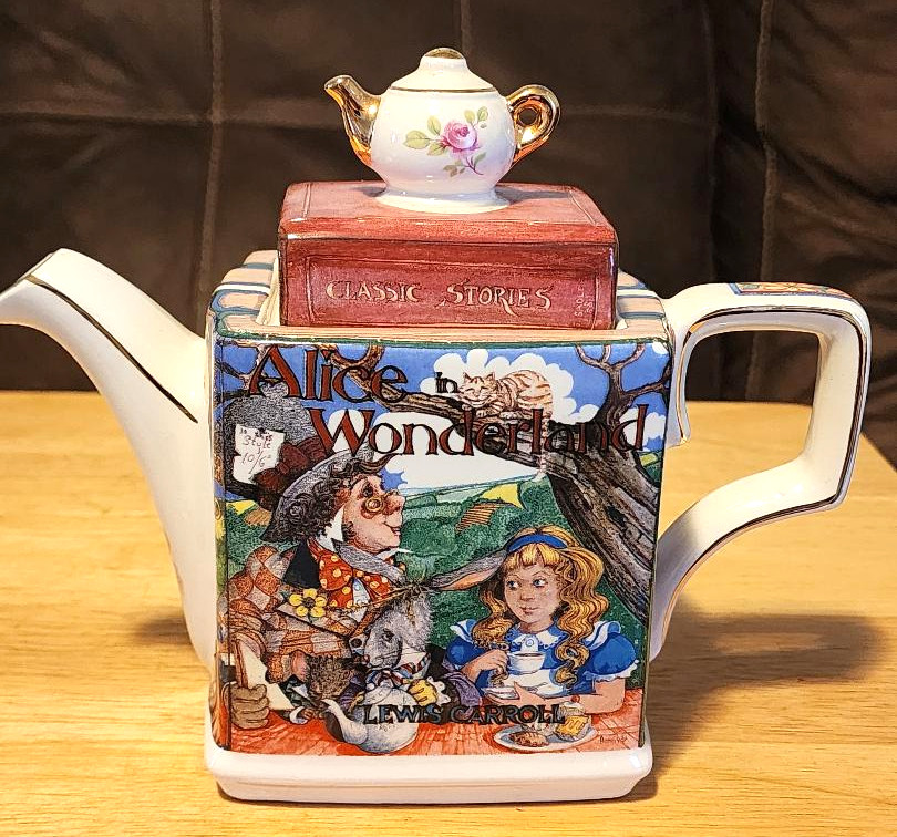 Vintage Porcelain James Sadler Alice in Wonderland Teapot