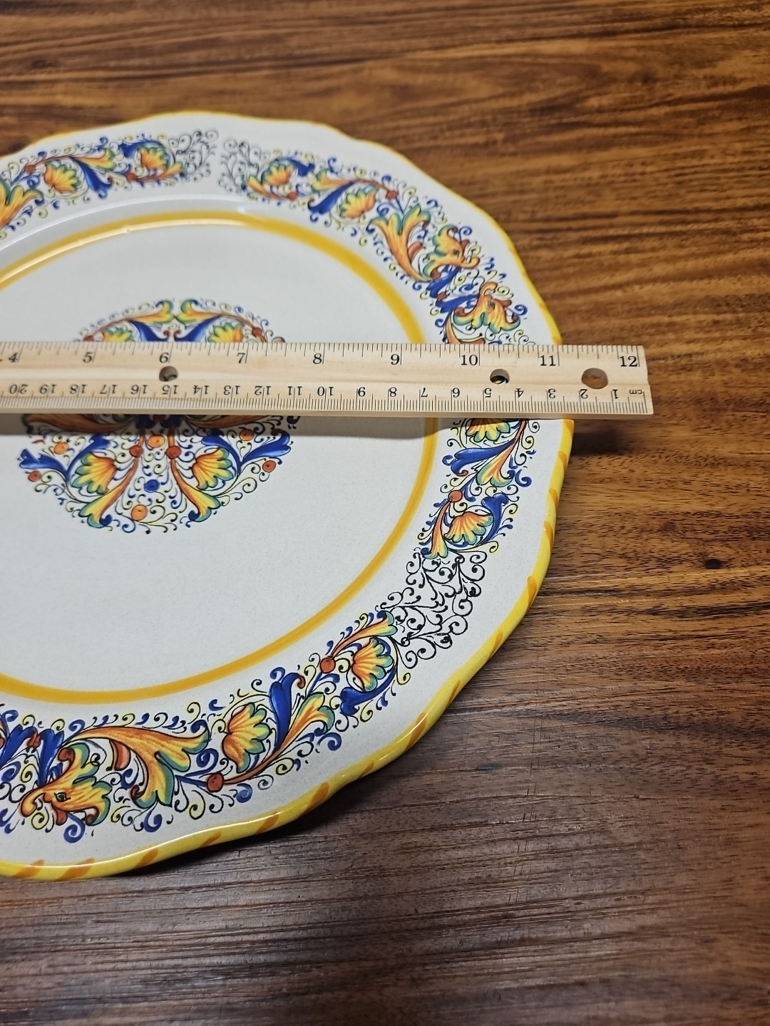 Set of 2 MERIDIANA CERAMICHE 11 1/8″ Round Dinner Plates – Made in Italy