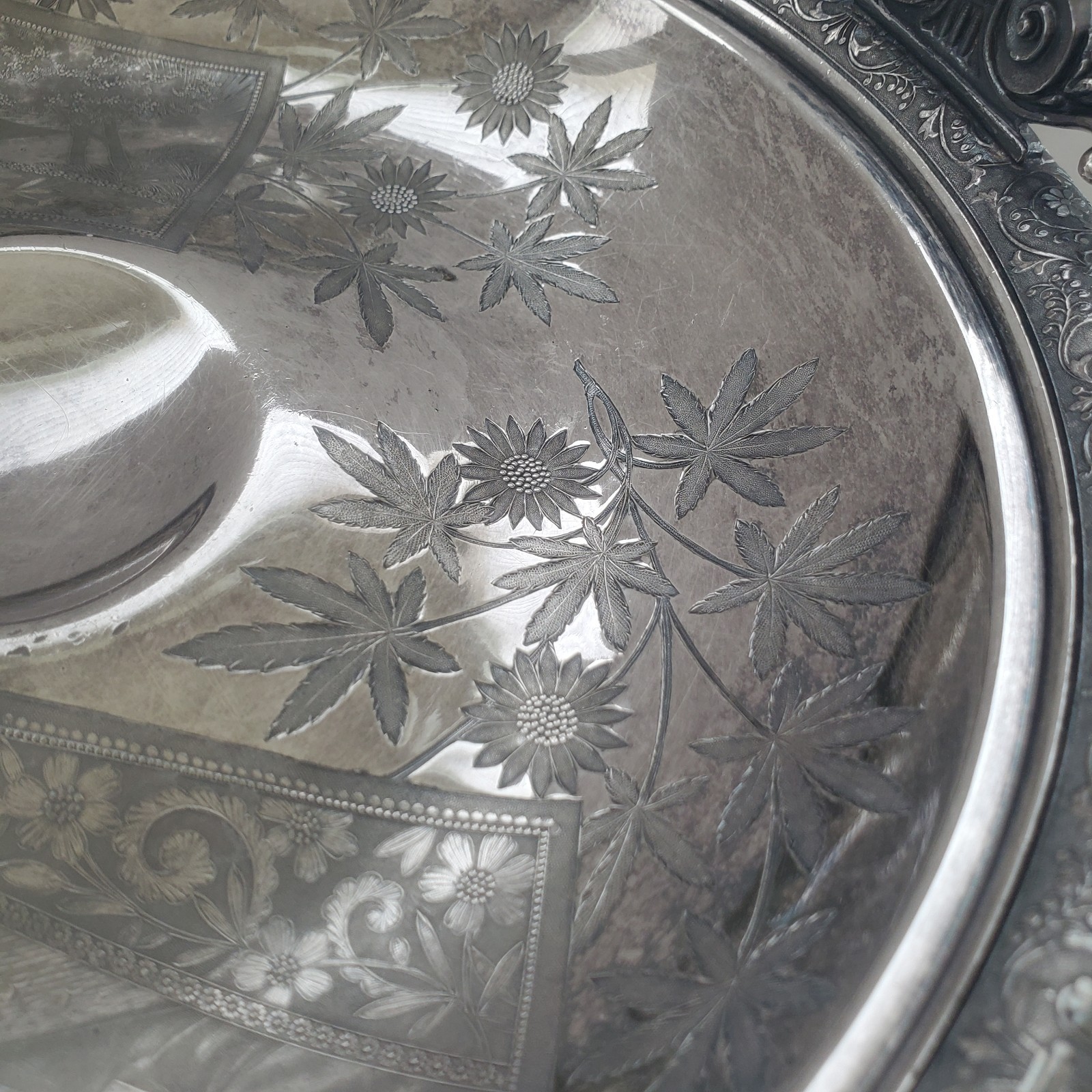 Antique Silverplate Victorian Bride Basket MERIDEN B Co (#1835) Late 19th Cent