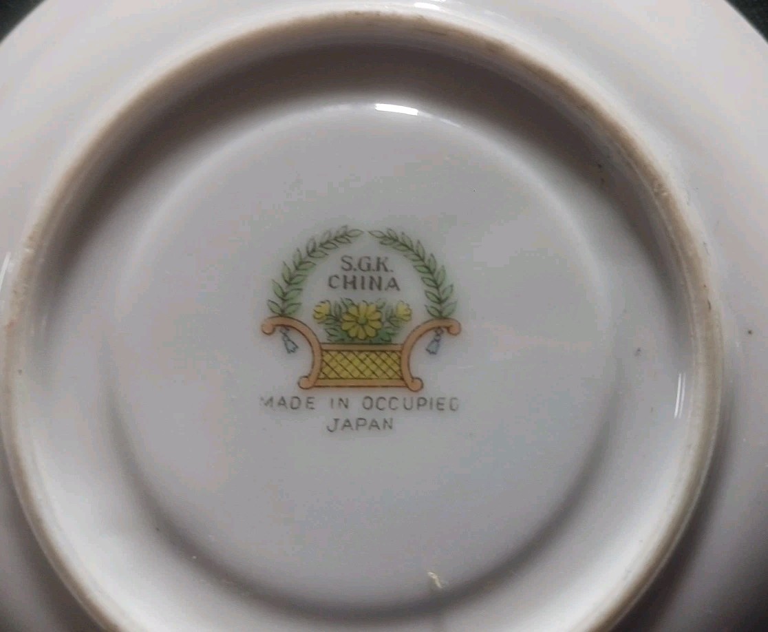 SGK Cup & Saucer Made in Occupied Japan (FREE SHIPPING)