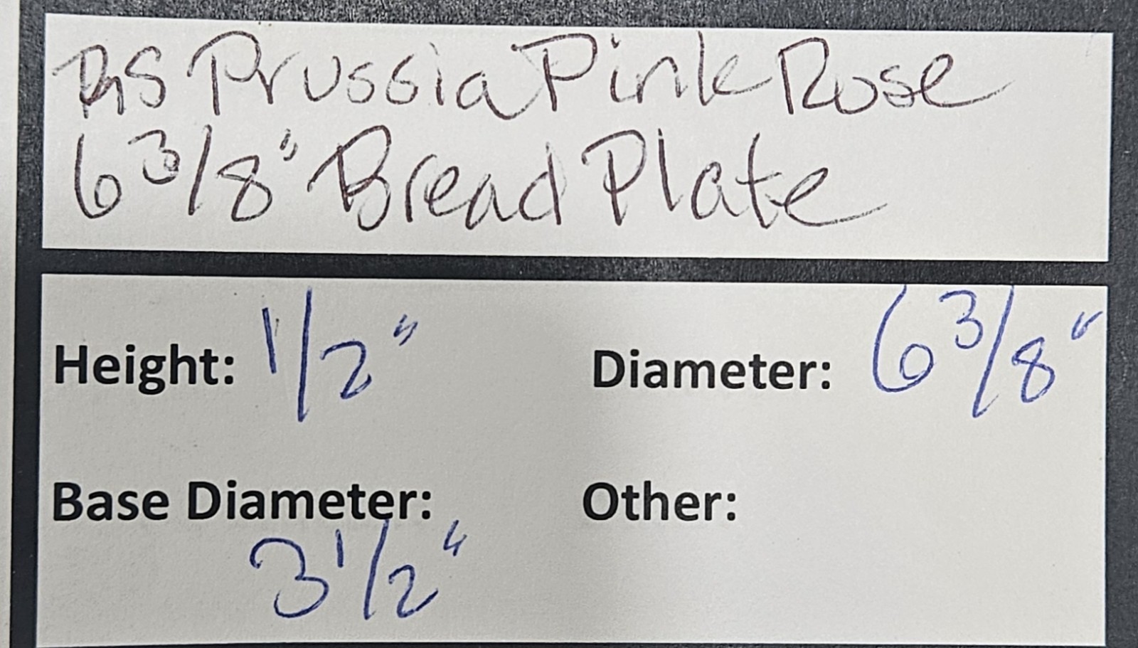 Antique RS Prussia Germany 6 3/8″ Dessert Plate Pink Roses Green & Gold Gilt Rim