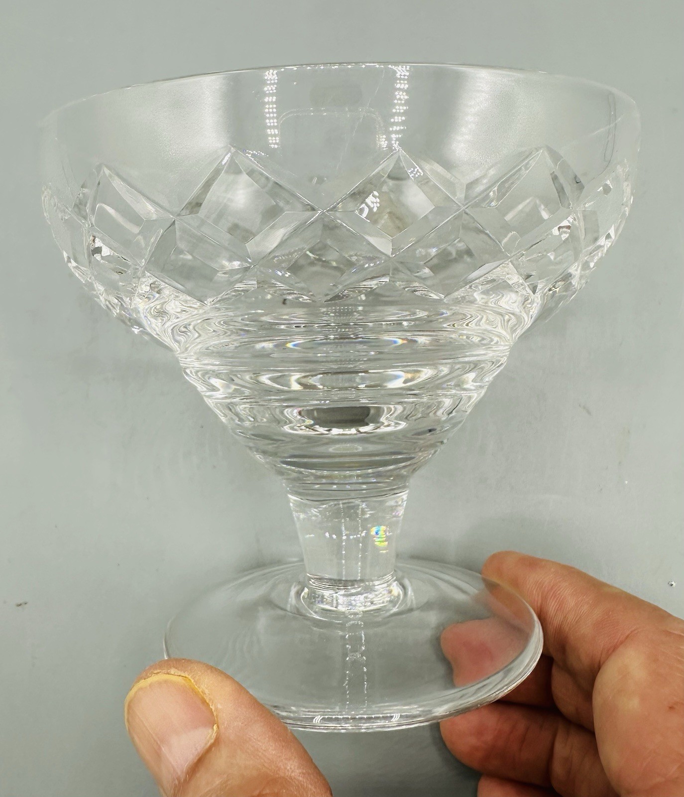 Stuart Crystal Glengarry Footed Dessert Sundae Bowl Vintage Made In England