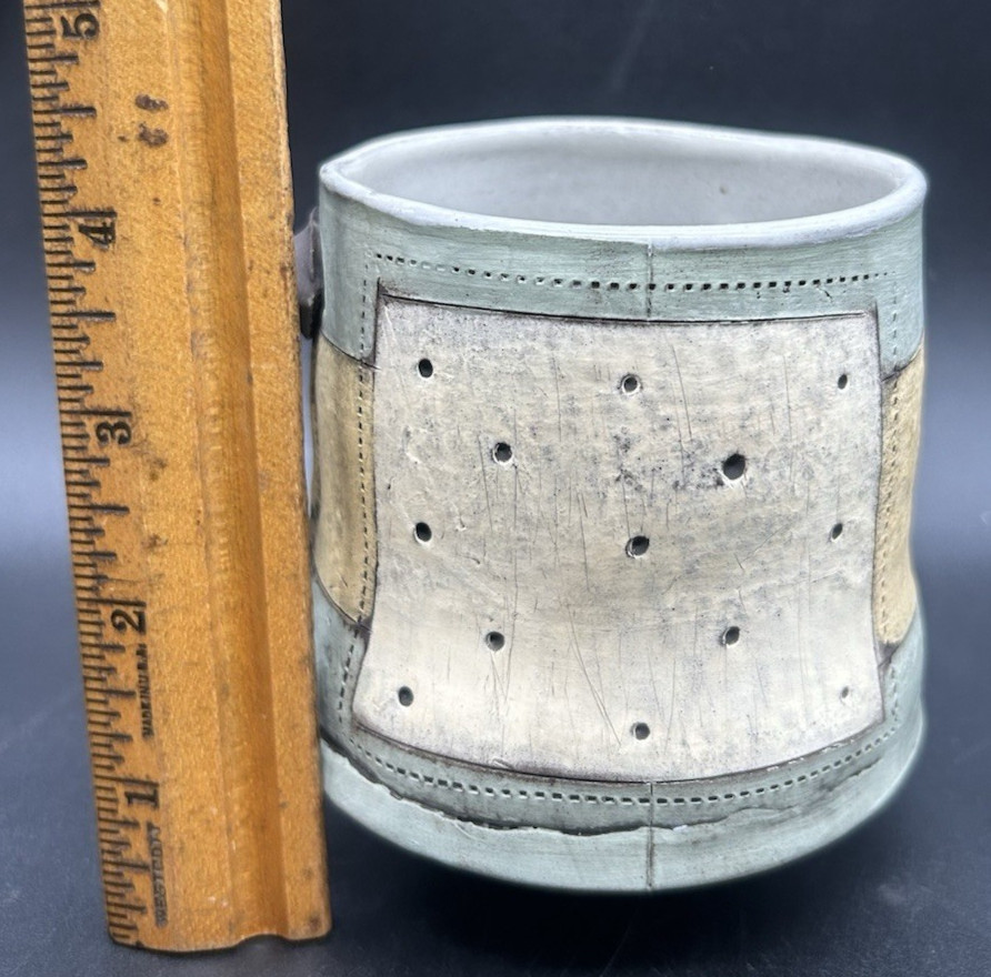 Mark Arnold 2017 Portfolio Art Pottery Organic Free Form Ceramic Mug