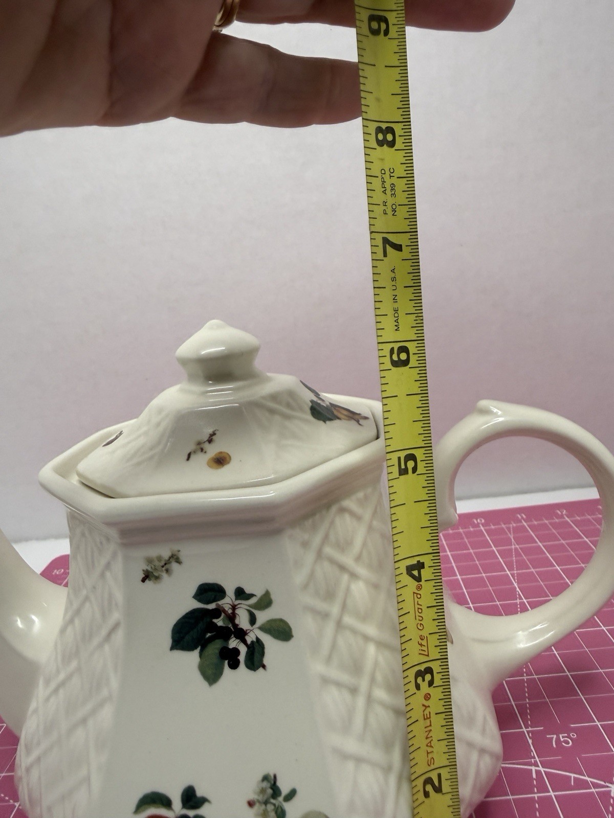 Churchill Teapot Fruit White