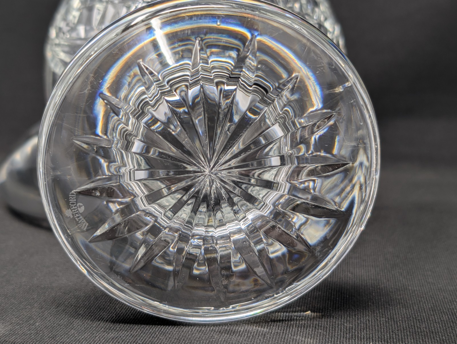 NEW IN BOX! Mairead by Waterford IRELAND Crystal 9″ Footed Pitcher CUT GLASS