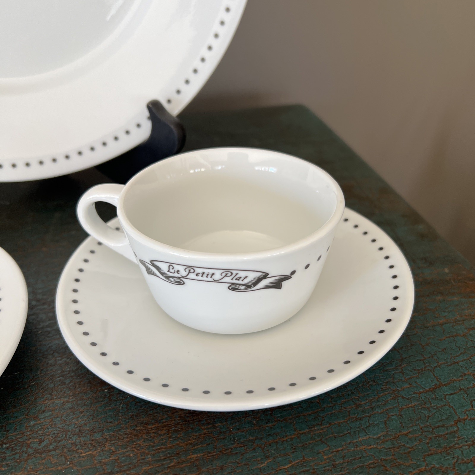 MARKETPLACE BISTRO DINNERWARE 4 PIECE PLACESETTING MENU DESIGN
