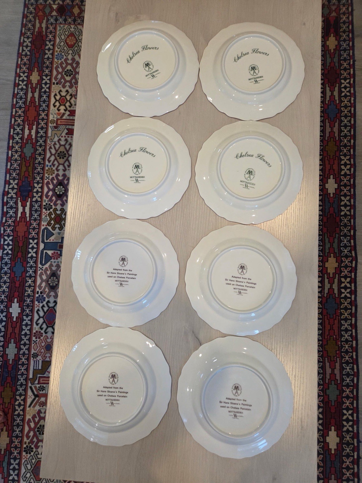 VTG 24 Pcs Set Mottahedeh Chelsea Flowers Vista Alegre Portugal MMA Botanical