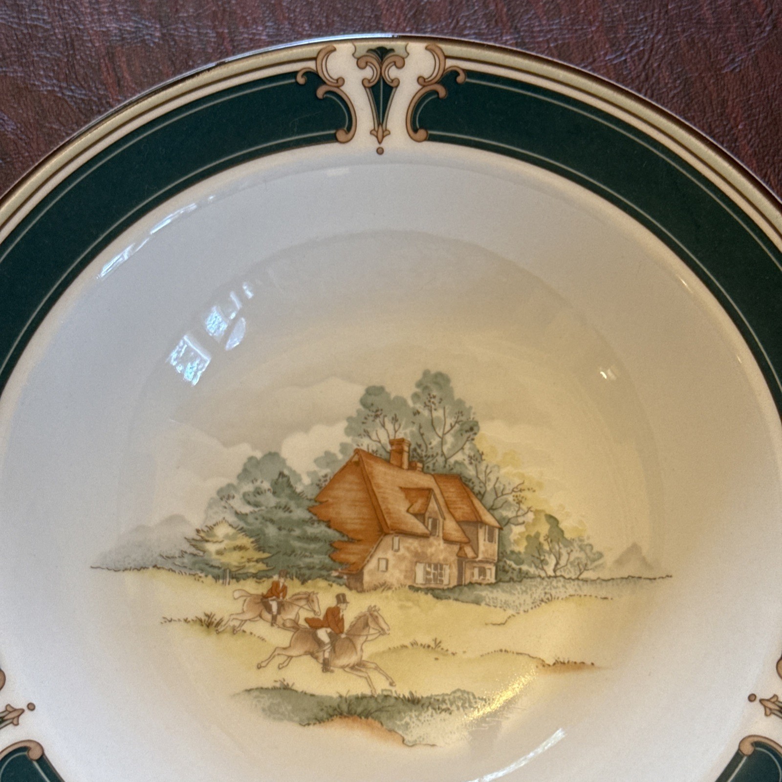 Noritake Keltcraft Ireland Pursuit Fox Hunt Rider Bowl 7″ Vintage # 9170, Nice!