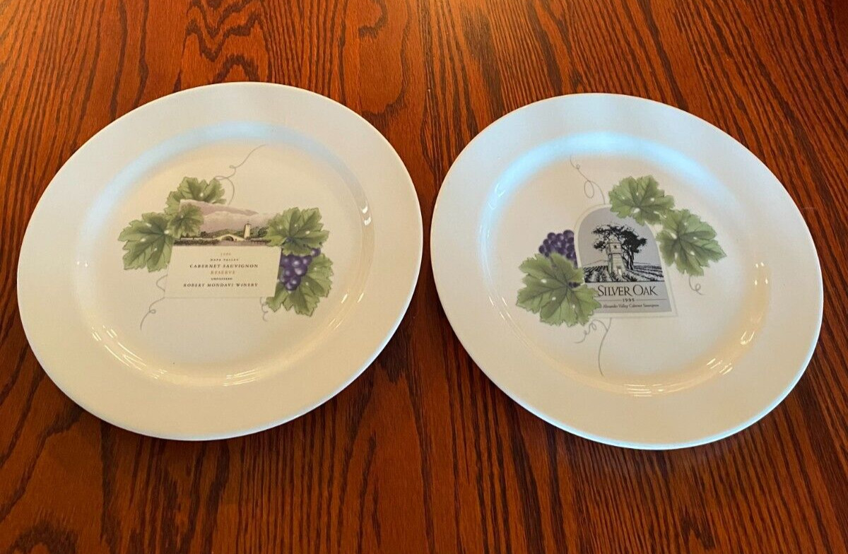 Wedgwood Grand Gourmet Vintage Collection Winery Plates 10″ Set of 2