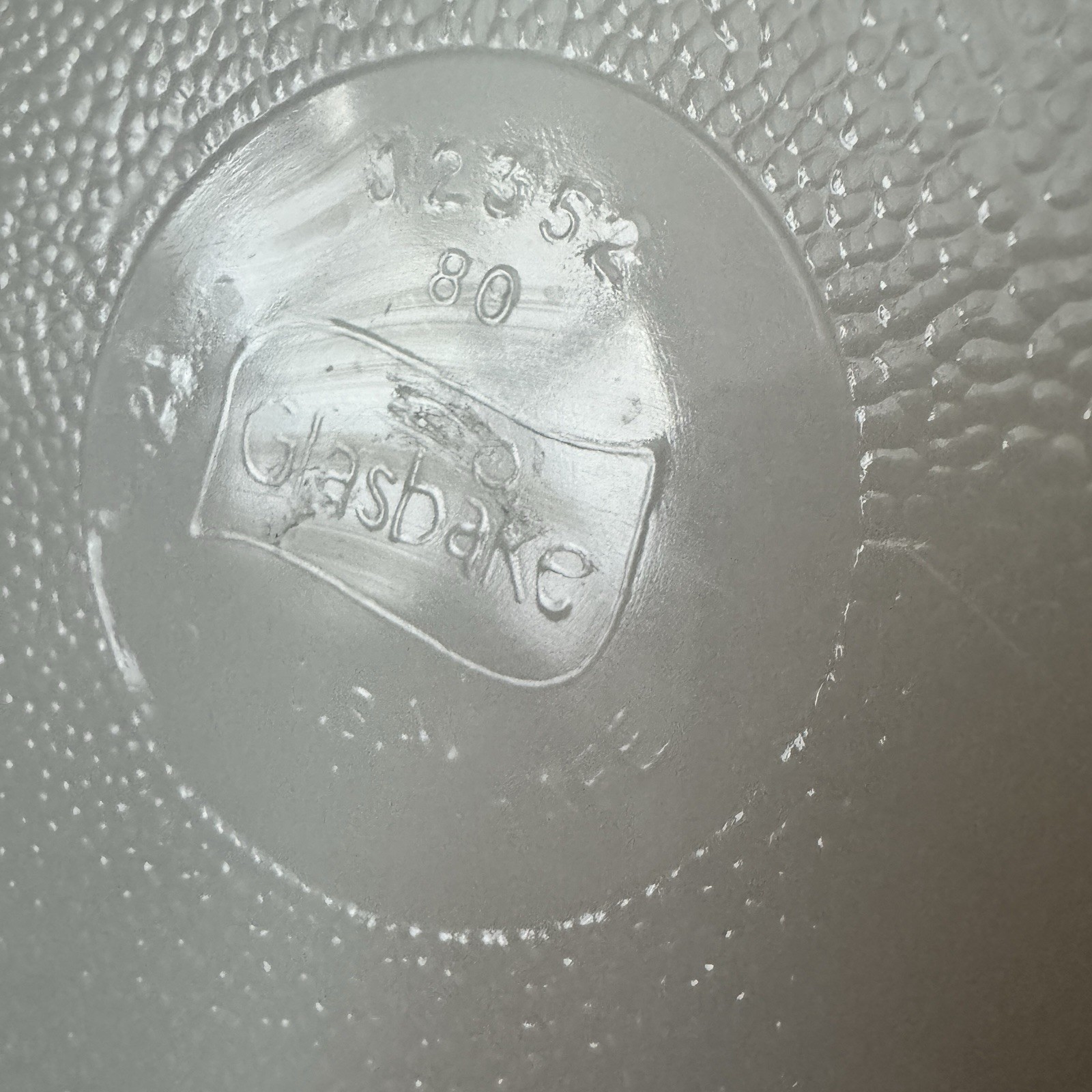 Vtg Green Daisy Glasbake Divided Casserole Dish J2352 Milk Glass Oval USA