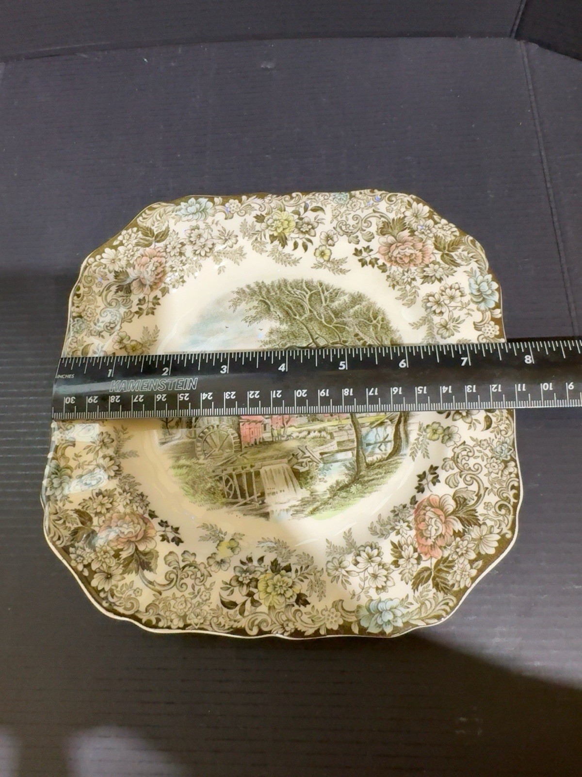 Johnson Bros Mill Stream Square Salad Plate 7.75” Made In England Transferware