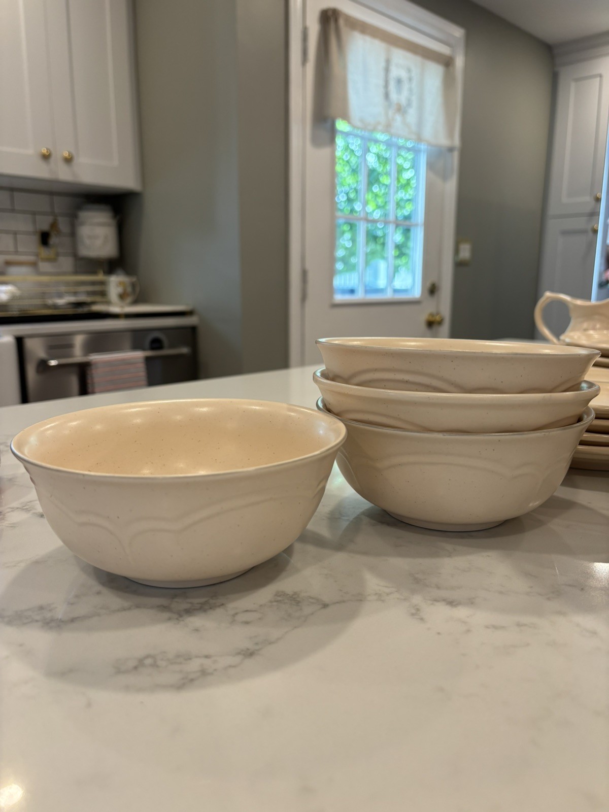 Pfaltzgraff Remembrance VINTAGE FLORAL DINNERWARE LOT CREAM IVORY PEACH PINK USA