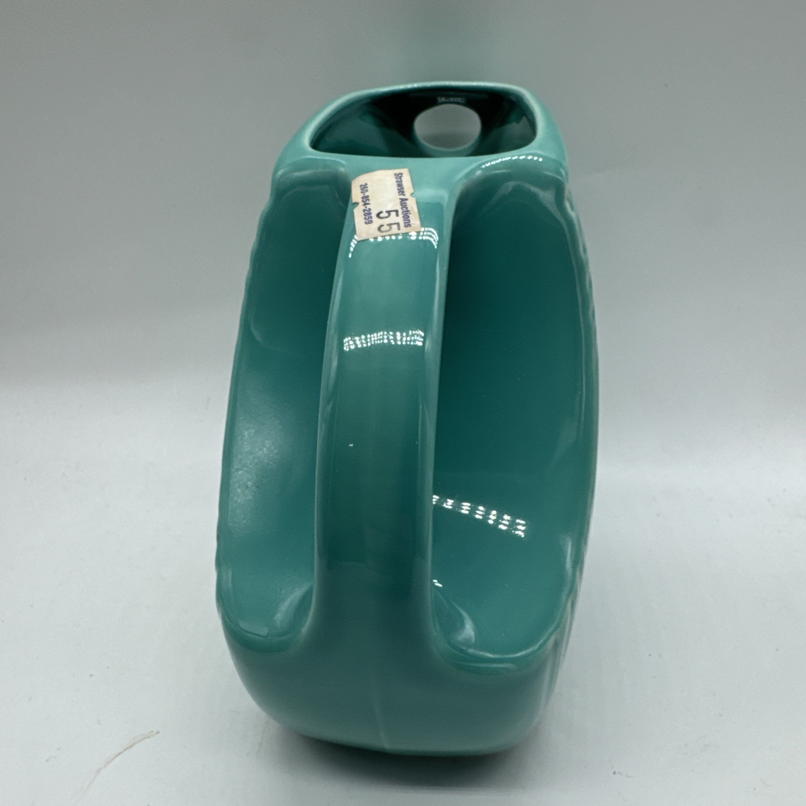 Fiesta Betty Crocker Small Disk Pitcher Dancing Lady Pristine 2004 Turquoise New