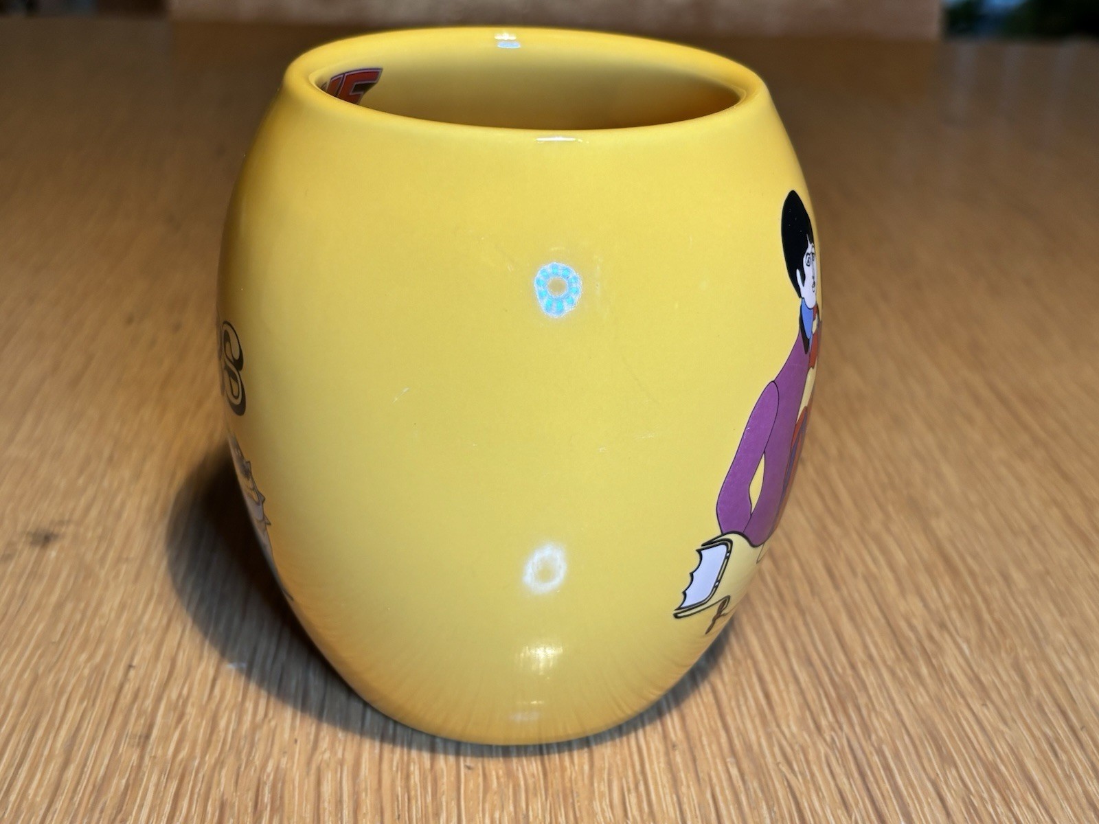 The Beatles Yellow Submarine Yellow Ceramic Mug, 5″ Tall, 4.5″ Wide 2016