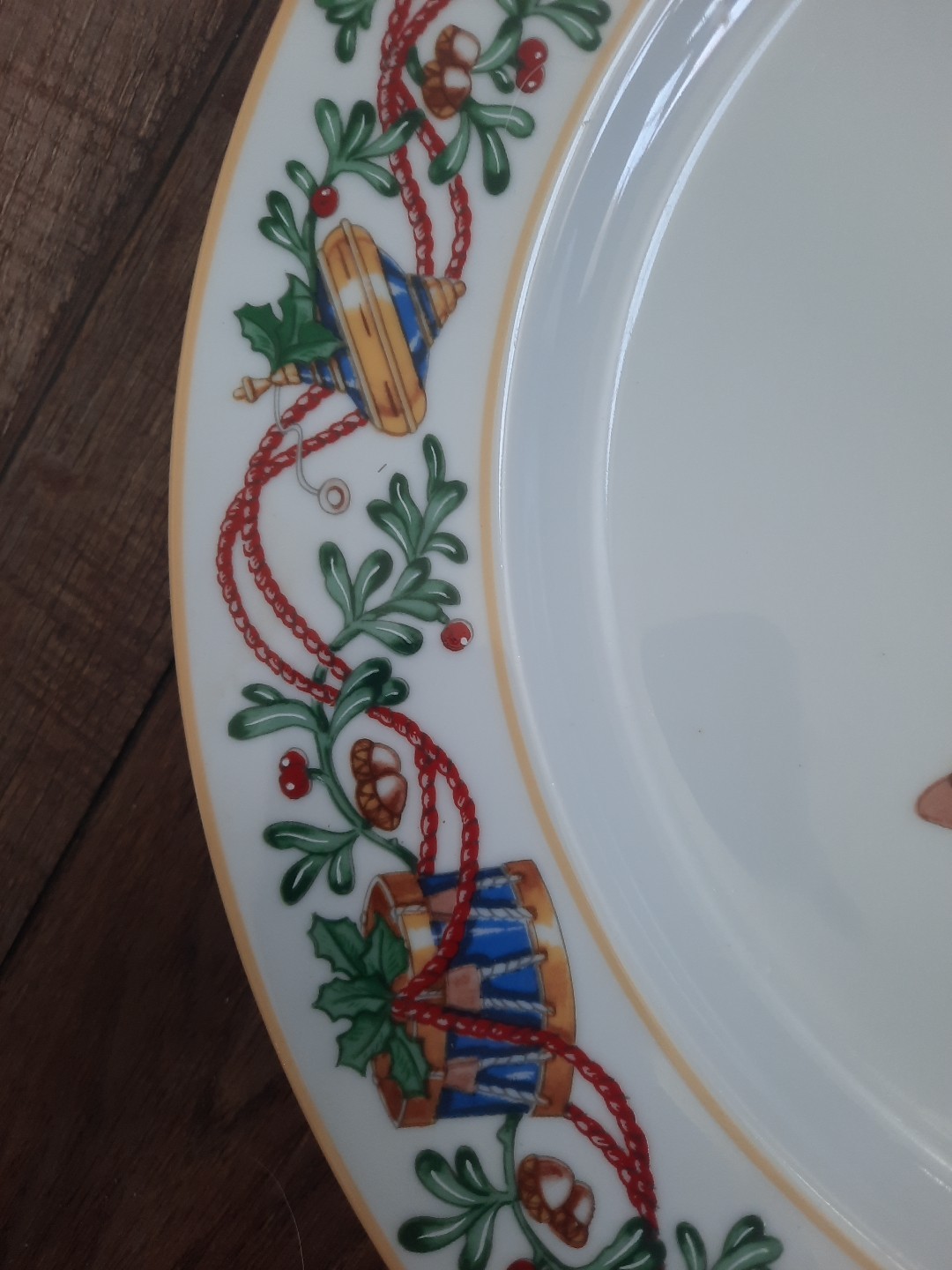 Block Spal Whimsy Christmas 12″ Chop Plate Round Platter Portugal Vintage 1992