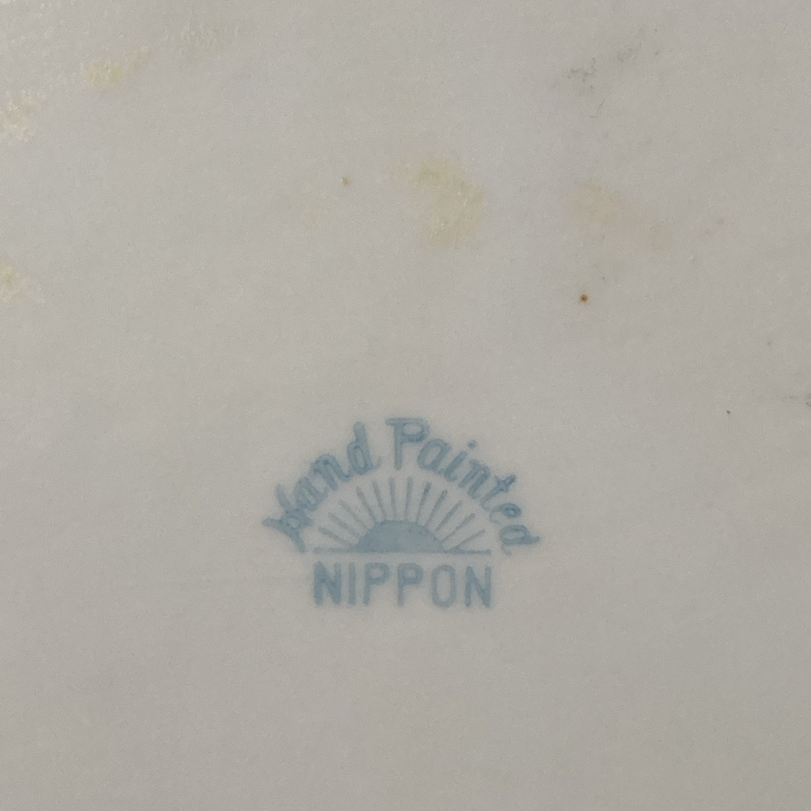 Vintage Floral Nippon Hand Painted Dish 6.5×5 1/4″