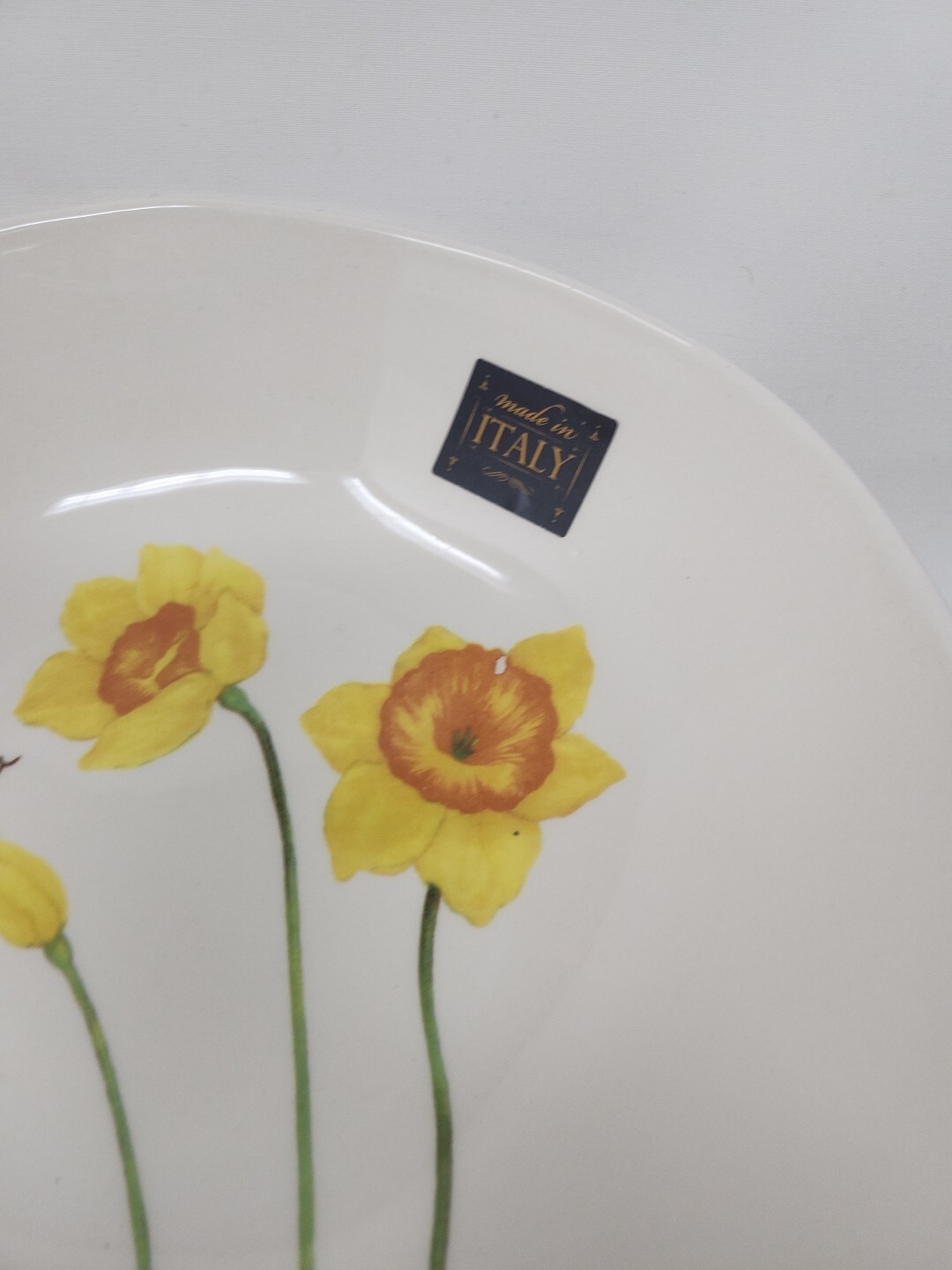 Ceramiche Italia SERVING BOWL Italy Narcisa Flower New