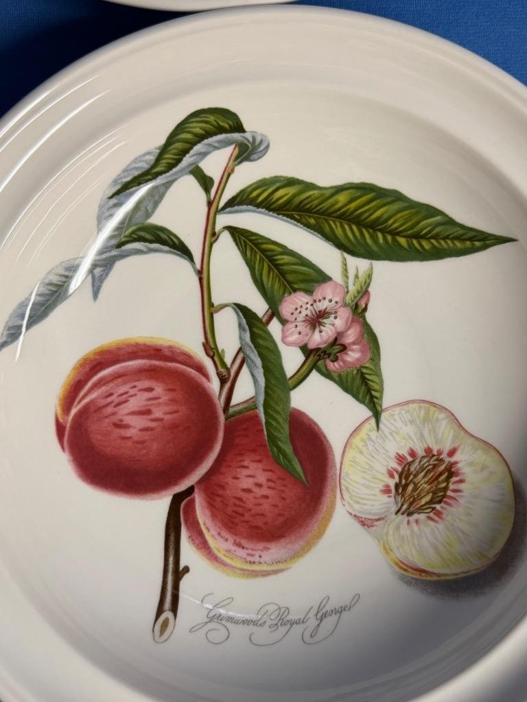 Lot of 6 Portmeirion Pomona Goddess of Fruit Rim Soup Cereal Bowls All Different