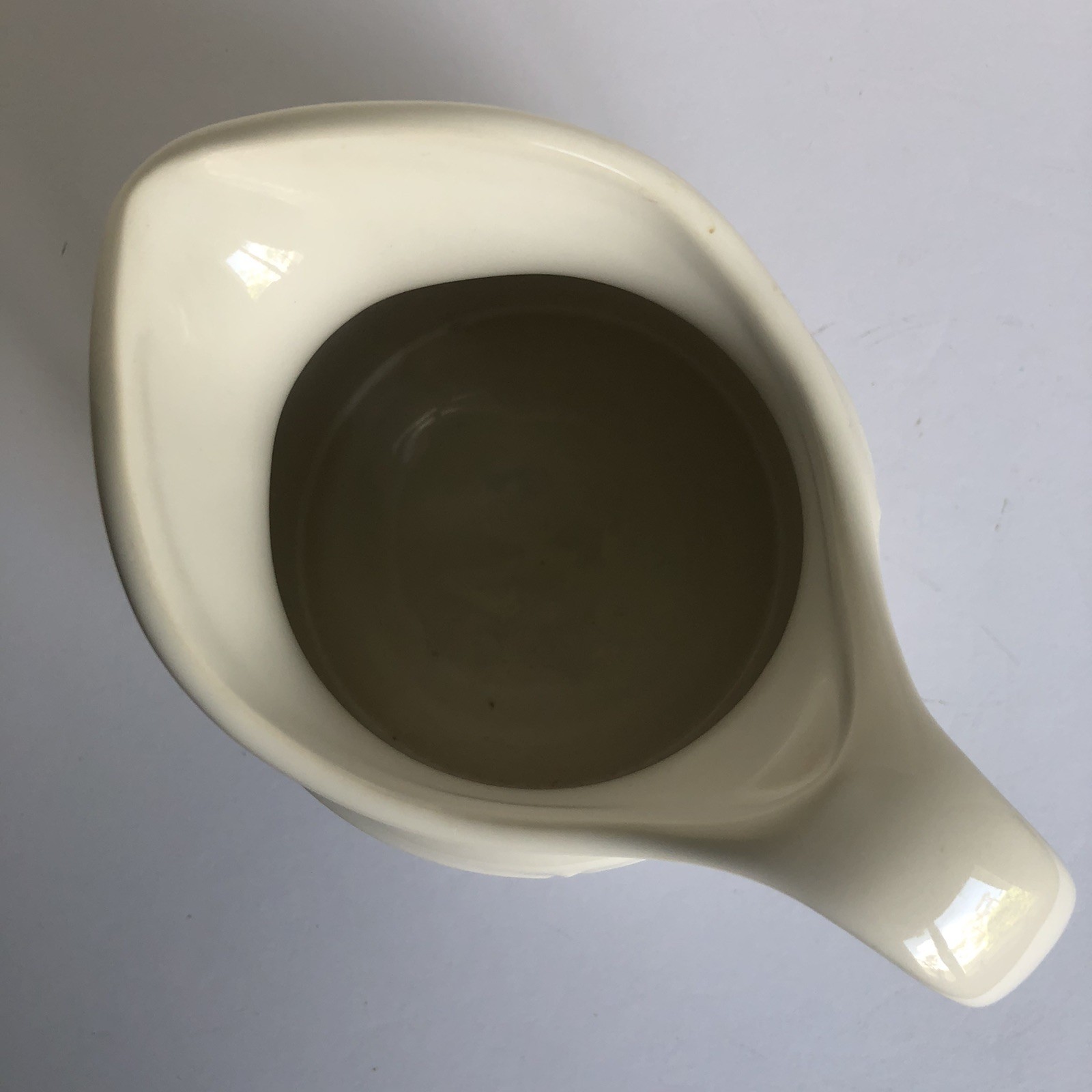 Pfaltzgraff Pearl Brocade Gravy Boat 4.5″ White Embossed Stoneware 1994-1997