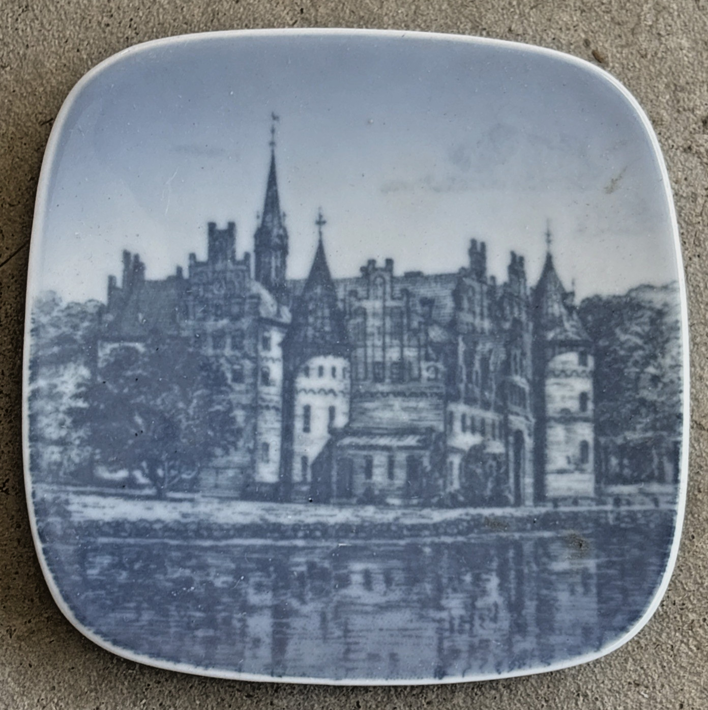 Lot of 3 Royal Copenhagen Denmark THORVALDSENS ANDERSONS EGESKOV SLOT 3.25×3.25