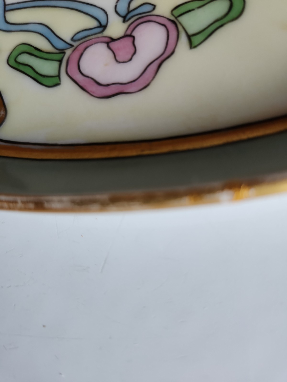 Art NOUVEAU 1930 Tressemanes & Vogt Limoges France H.P. Platter SIGNED L. LANCE