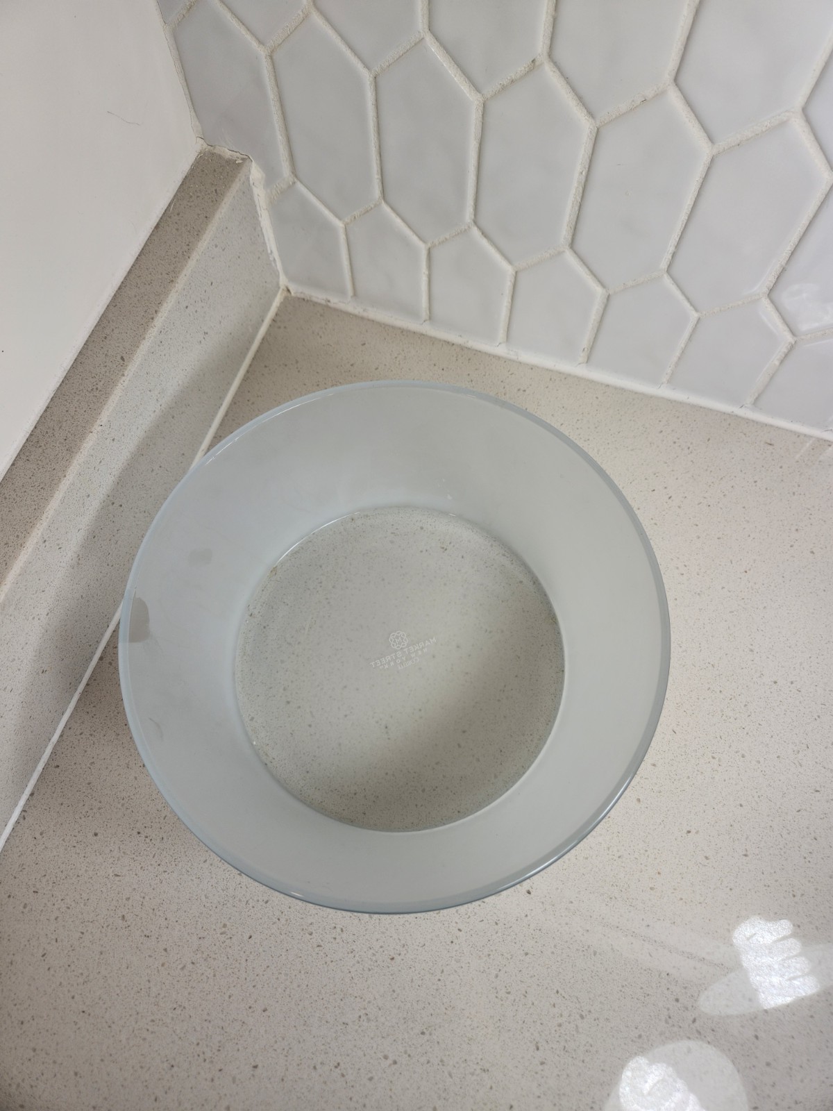 Corelle Market Street New York Large Frosted Glass Serving Bowl