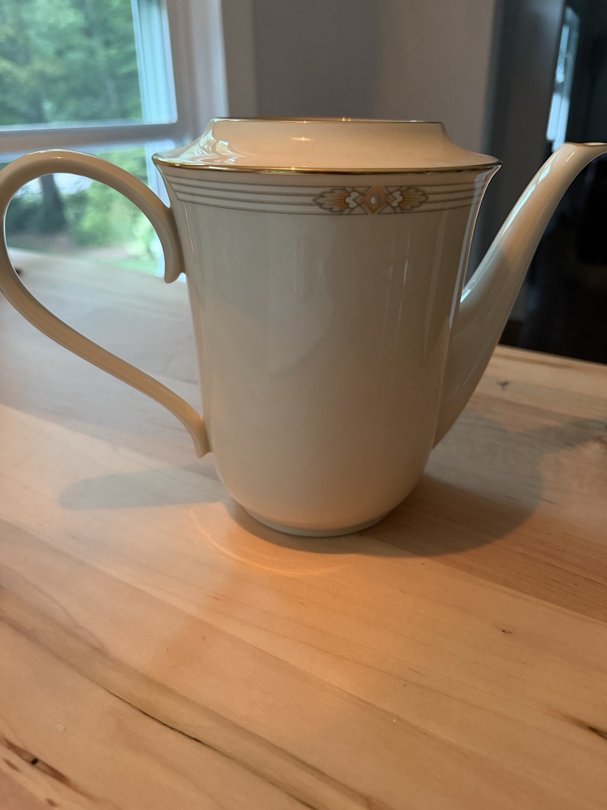 Lenox Firelight Coffee Pot & Lid Metropolitan Collection Fine Bone China USA