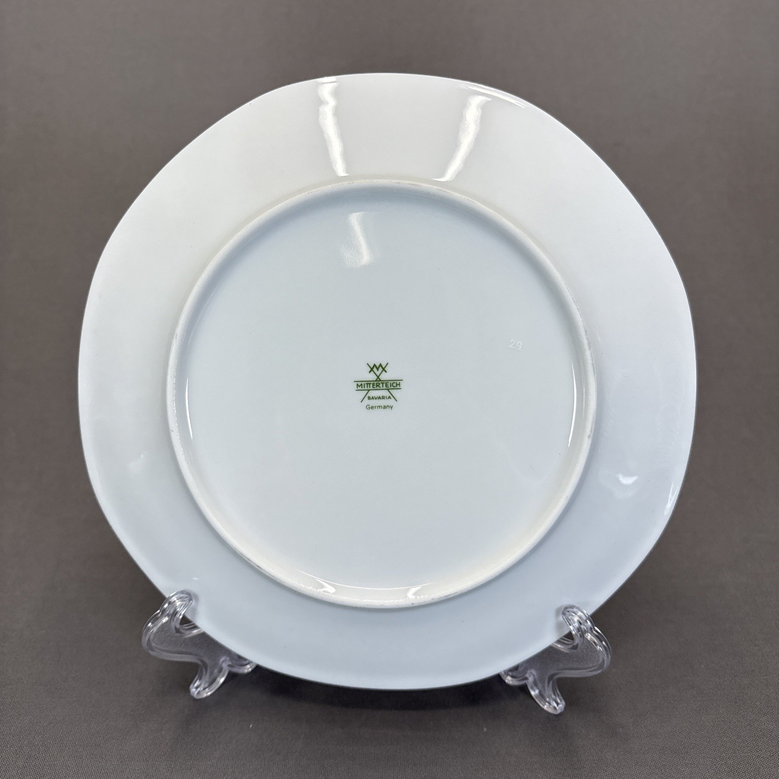 Mitterteich Bavaria Salad Plates 7 5/8″ Set of 4 Pink Flower MIT71 Embossed Edge
