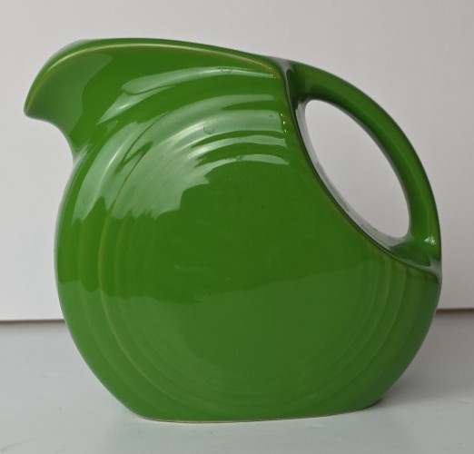 Fiestaware Retired SHAMROCK Green Mini Disc Disk Pitcher 5-1/2 Inches EUC USA