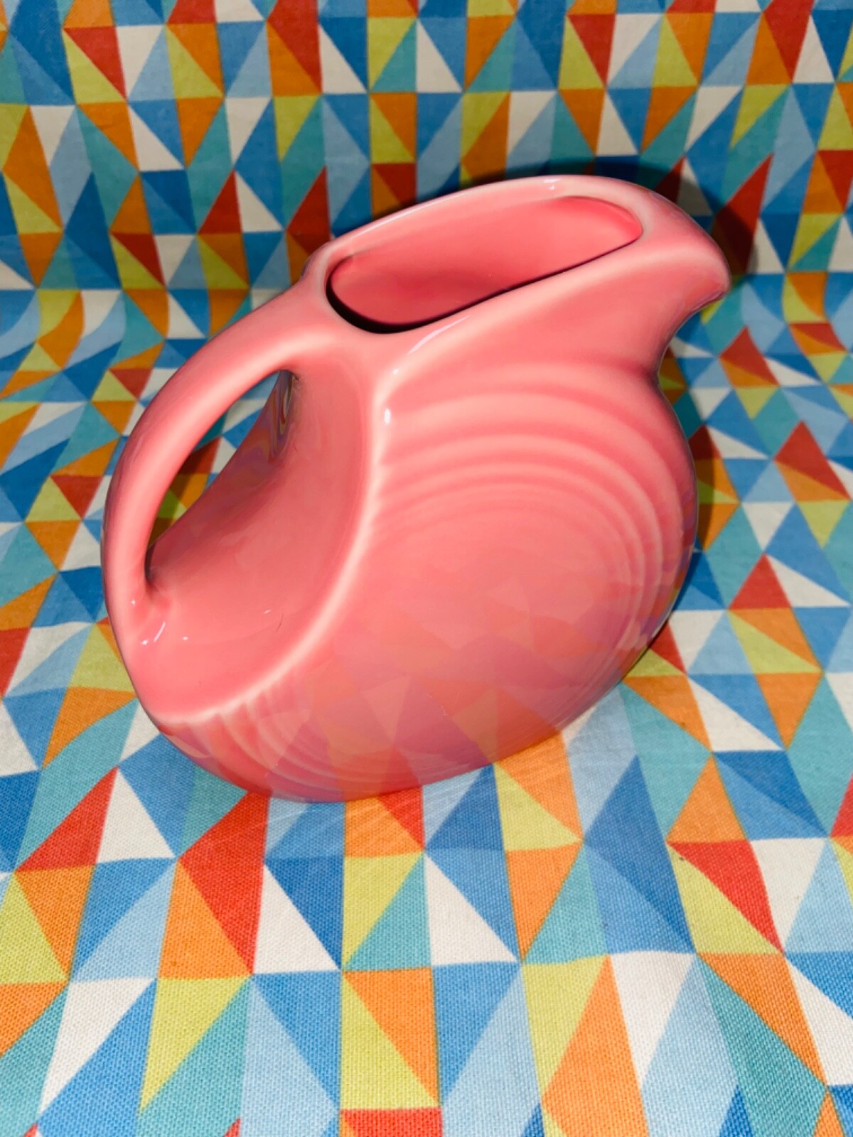 FIESTAWARE MINI DISK PITCHER creamer Peony Pink NEW FIESTA 5 OZ. new disc