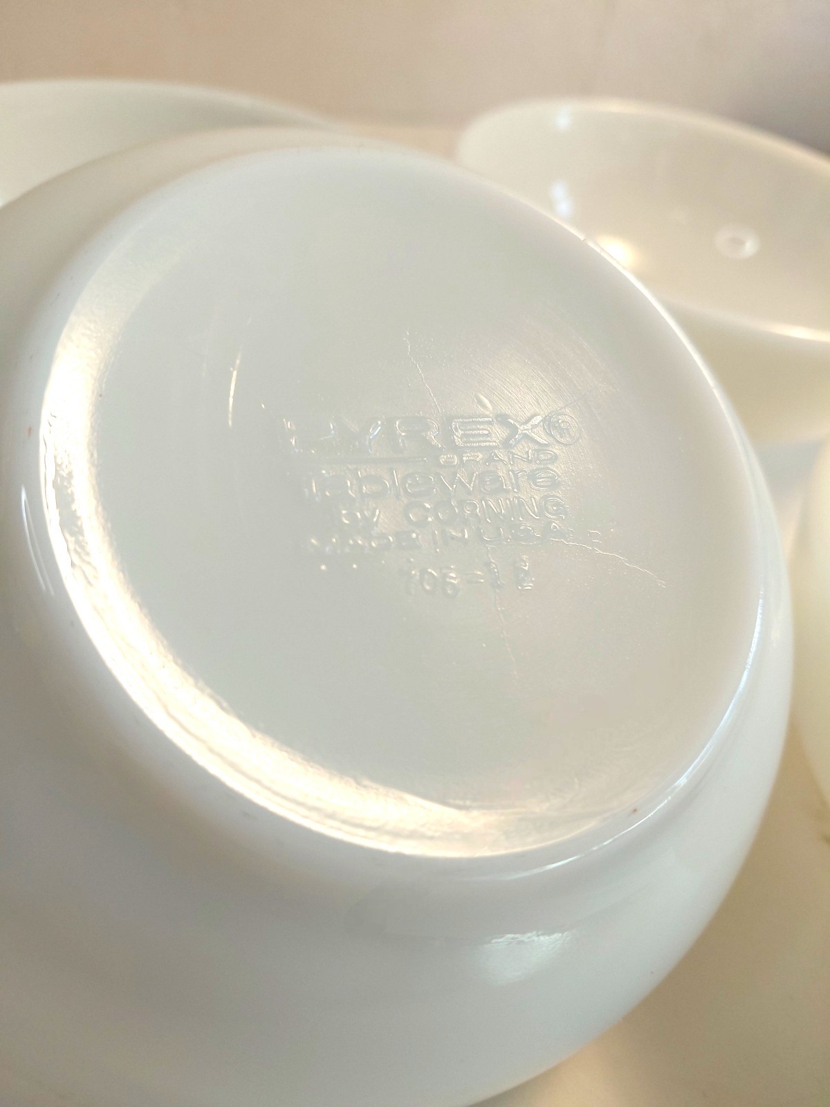 Vintage Pyrex 1950s Opal Ware Milk Glass 5½” Cereal Bowls Set Of 4 Kitchenware