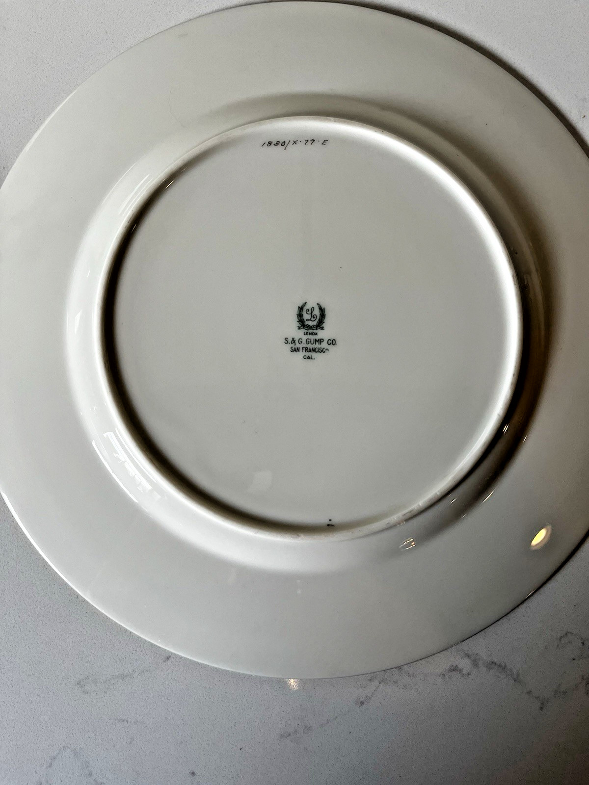 Lenox Autumn Dinner Plate Bone China Wide Pink Floral Border 10.25″ USA Vintage