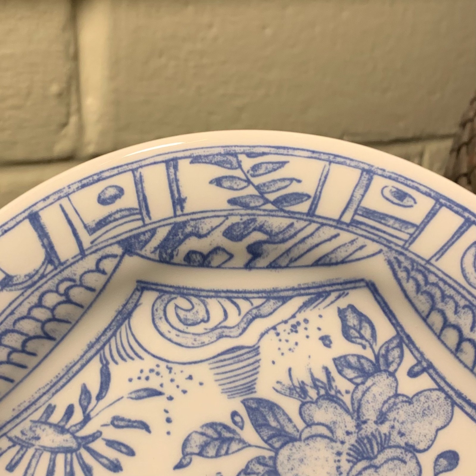 Gien Oiseau Bleu 6 1/2″ Canape or Bread Plate France Pristine Multiple Available