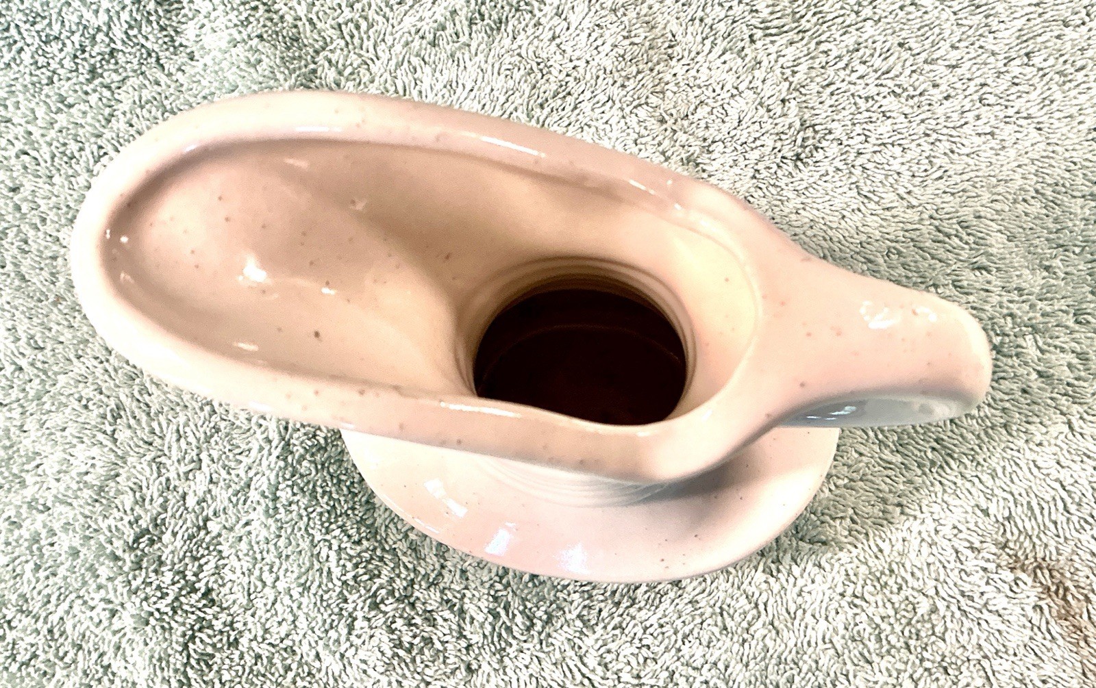 MCM White Ring-Neck Ewer Pitcher Art Pottery – 5 Inches Tall