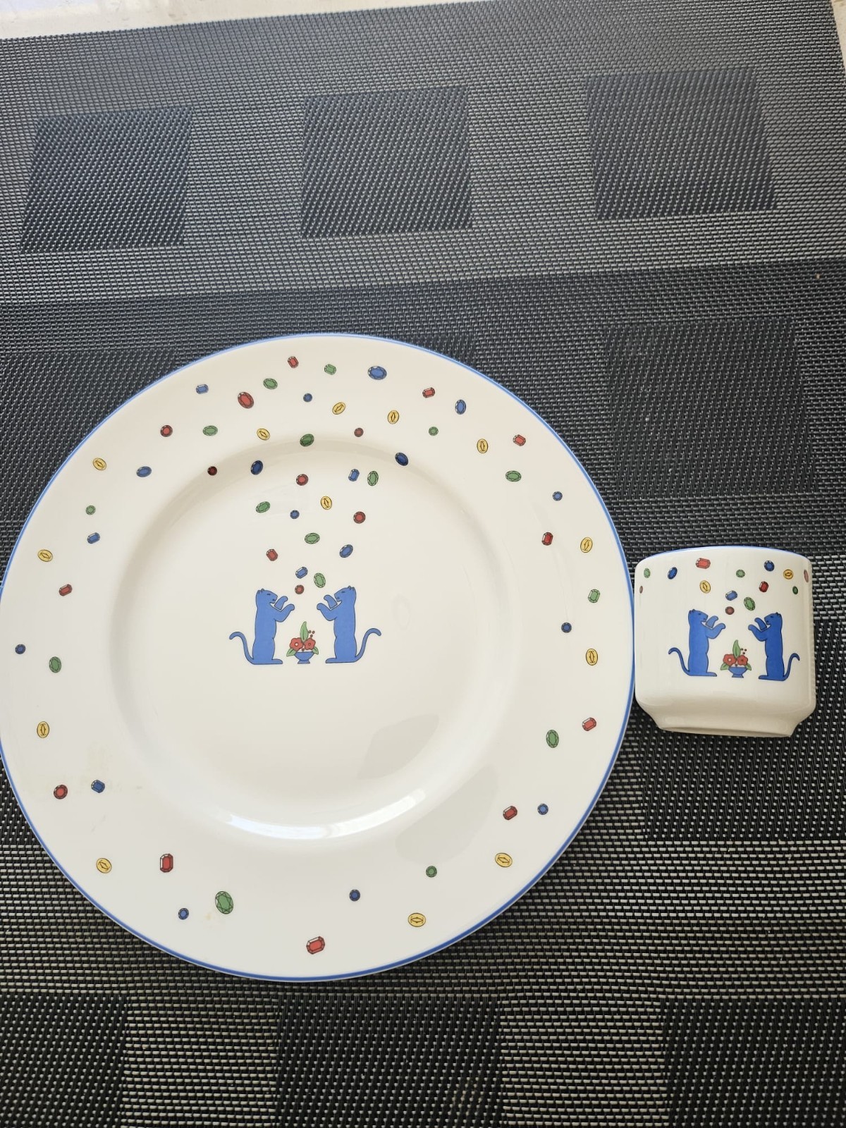 Cartier La Maison Des Enfants Cup & Plate Set, 1988
