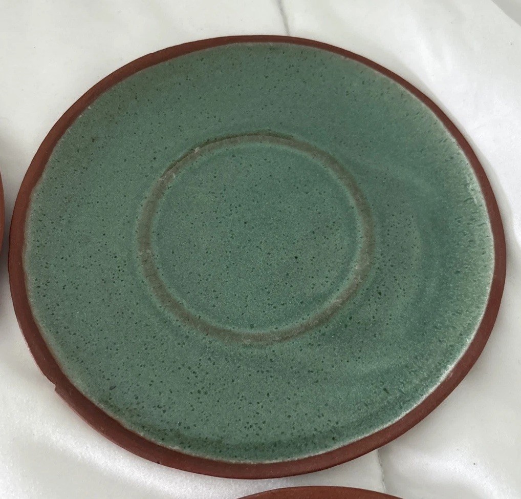 Beatrice Albert for Albert Of Georgia Southern Harvest Pottery Set Of 4 Saucers