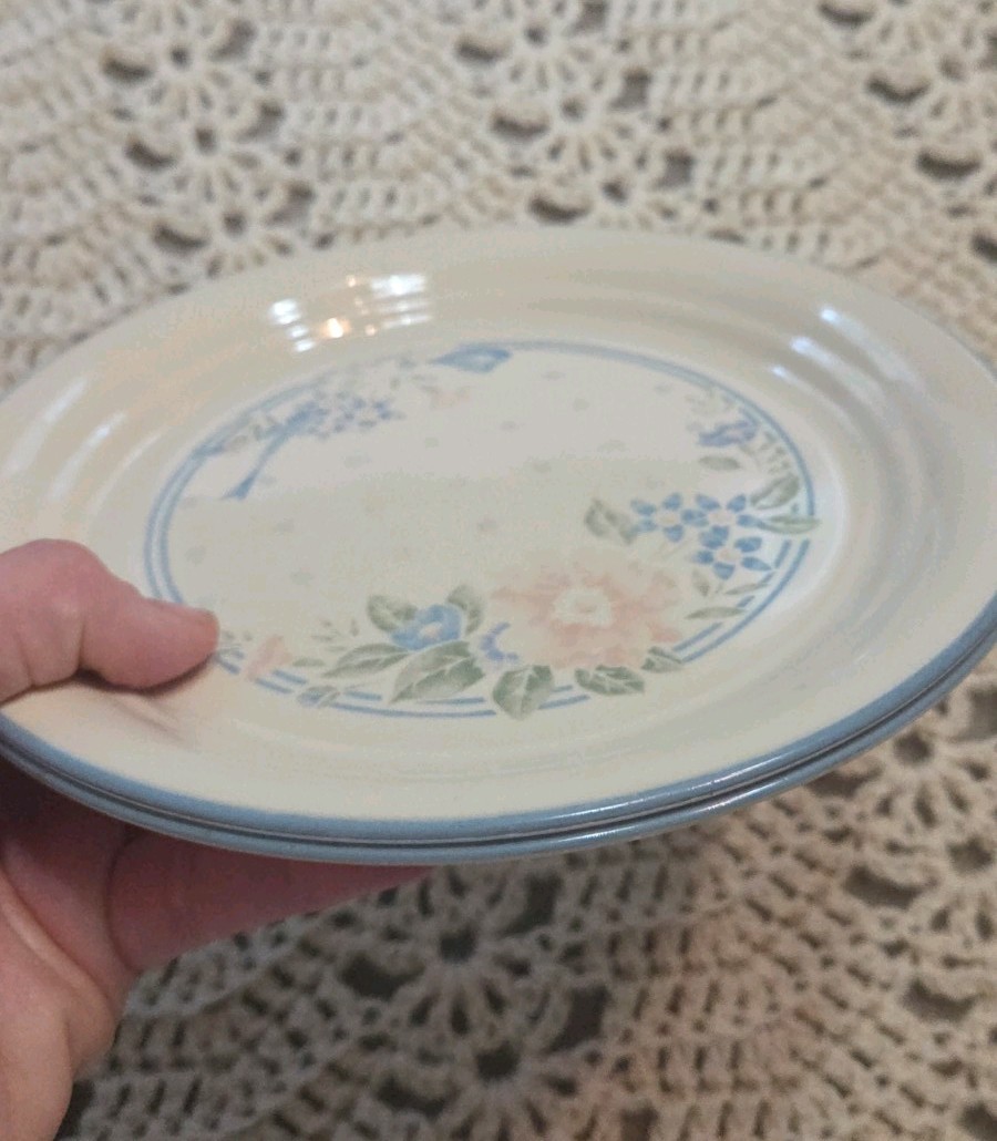 Set of 2- 8.5″ Corelle Symphony Luncheon Plates Pair