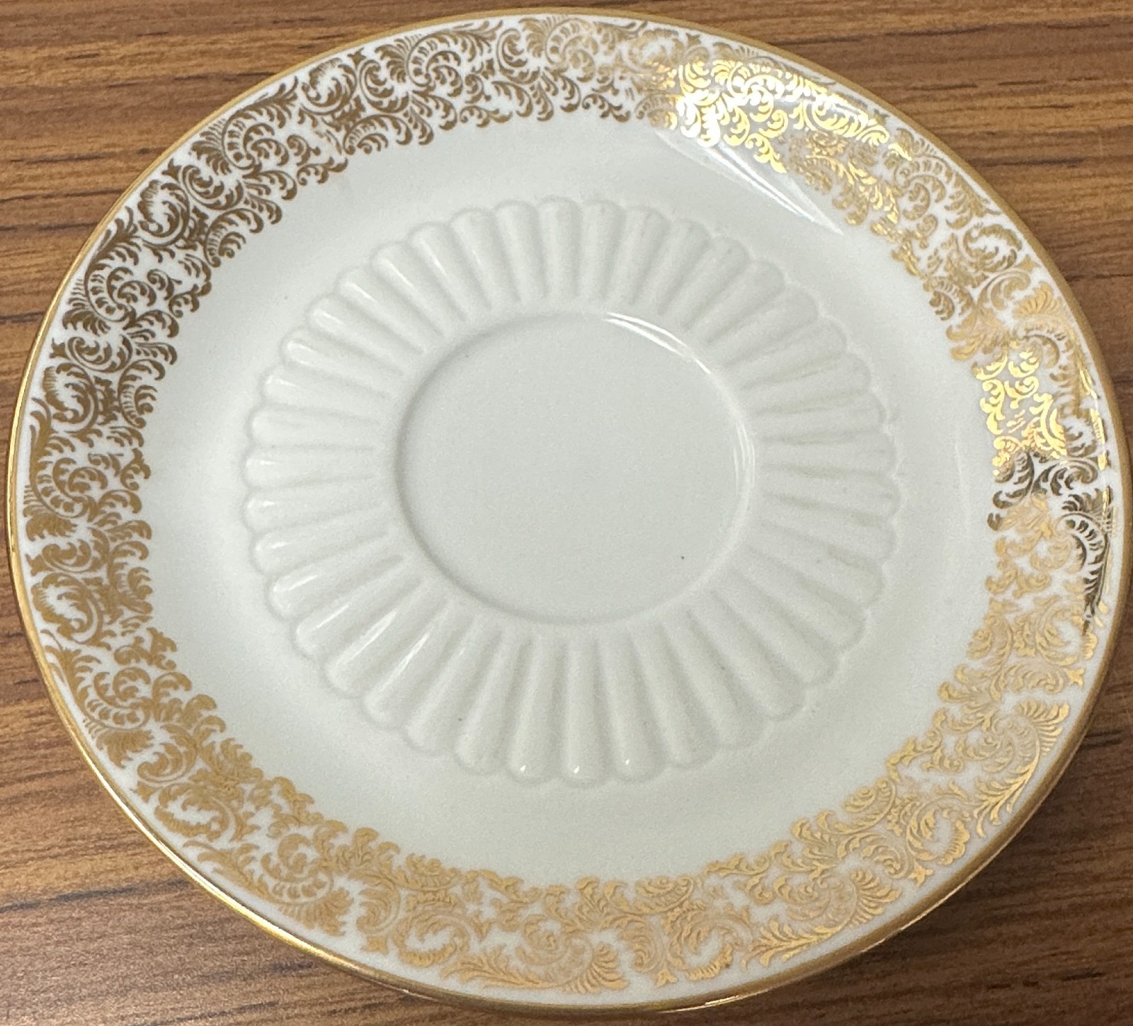Vtg Mitterteich China Service for 12 plus extras -Gold Band of Swirls & Leaves