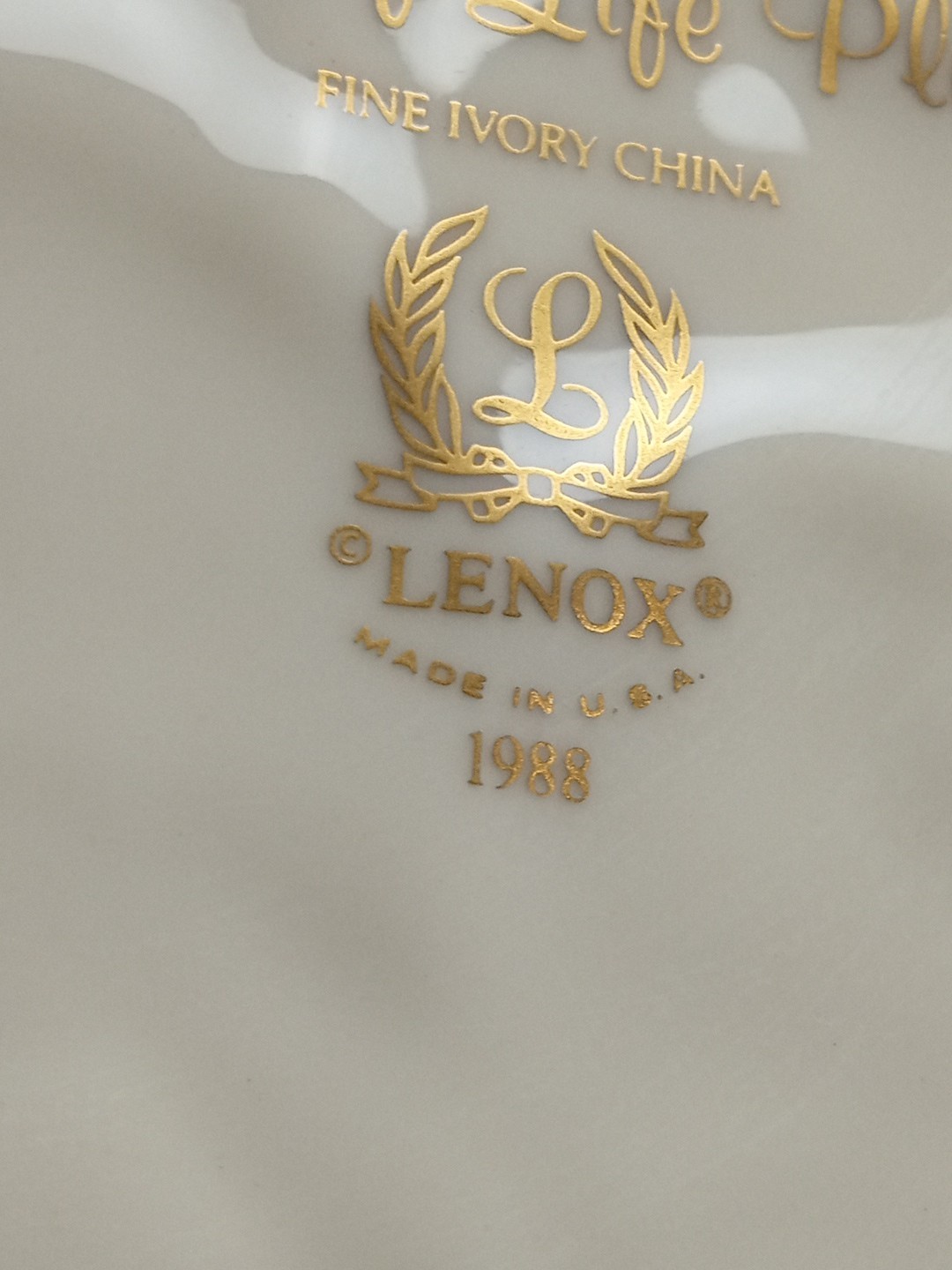 Vintage Lenox Fruits of Life Platter 13” Chop Platter NOB