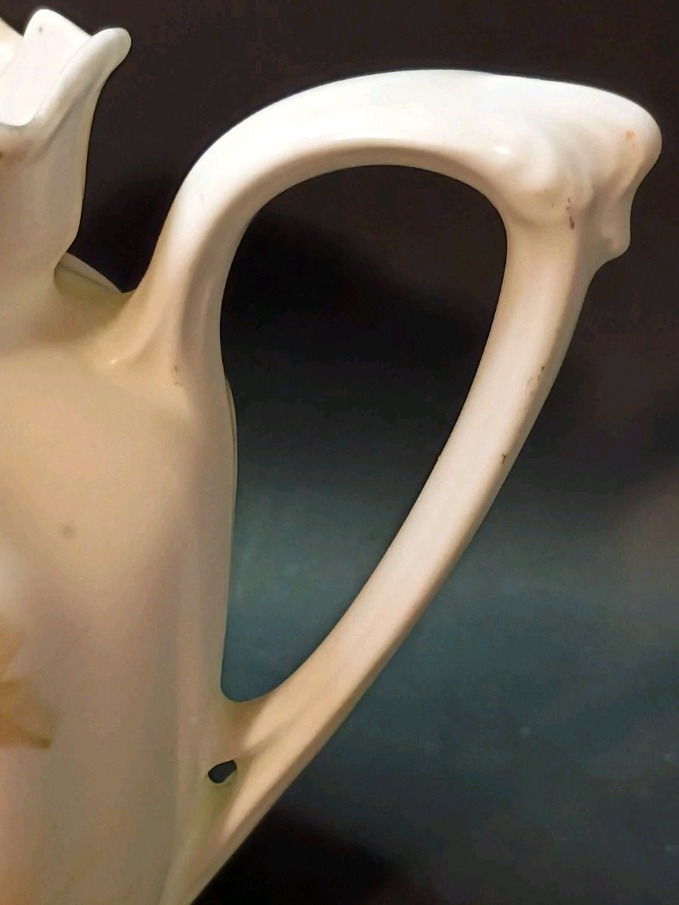 RS Prussia Porcelain Hot Chocolate Pot, Creamer & Sugar Bowl W/lid Roses Fluted