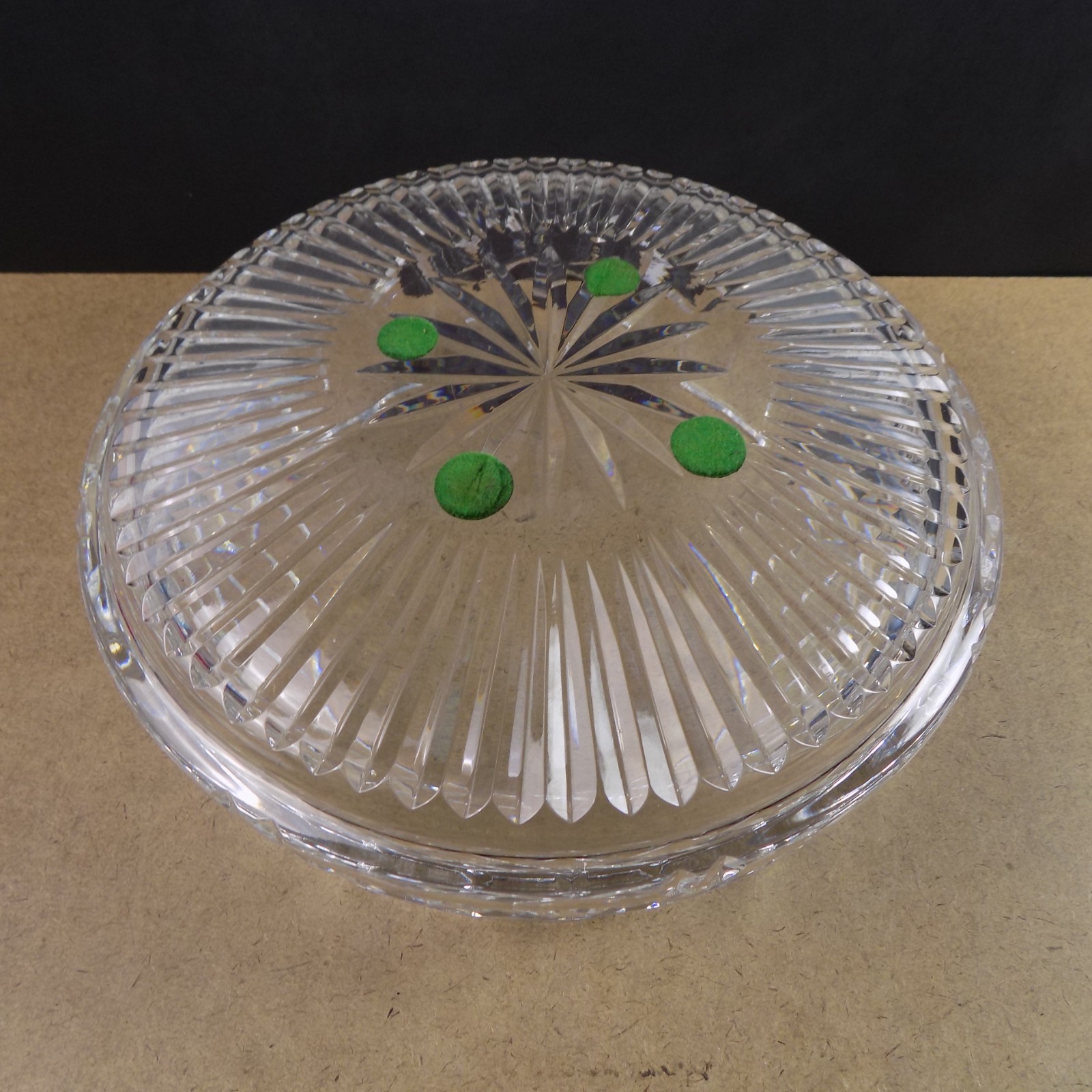 Waterford Lismore Crystal Round Bowl Roly Poly Shape 9.5″x4.25″ VGC