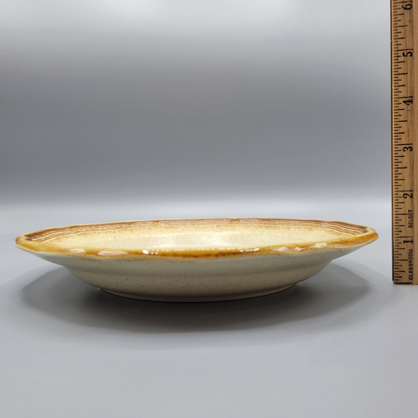 Vintage Mikasa Whole Wheat E8000 8″ Salad Plate Set Of 2 Stoneware Made In Japan