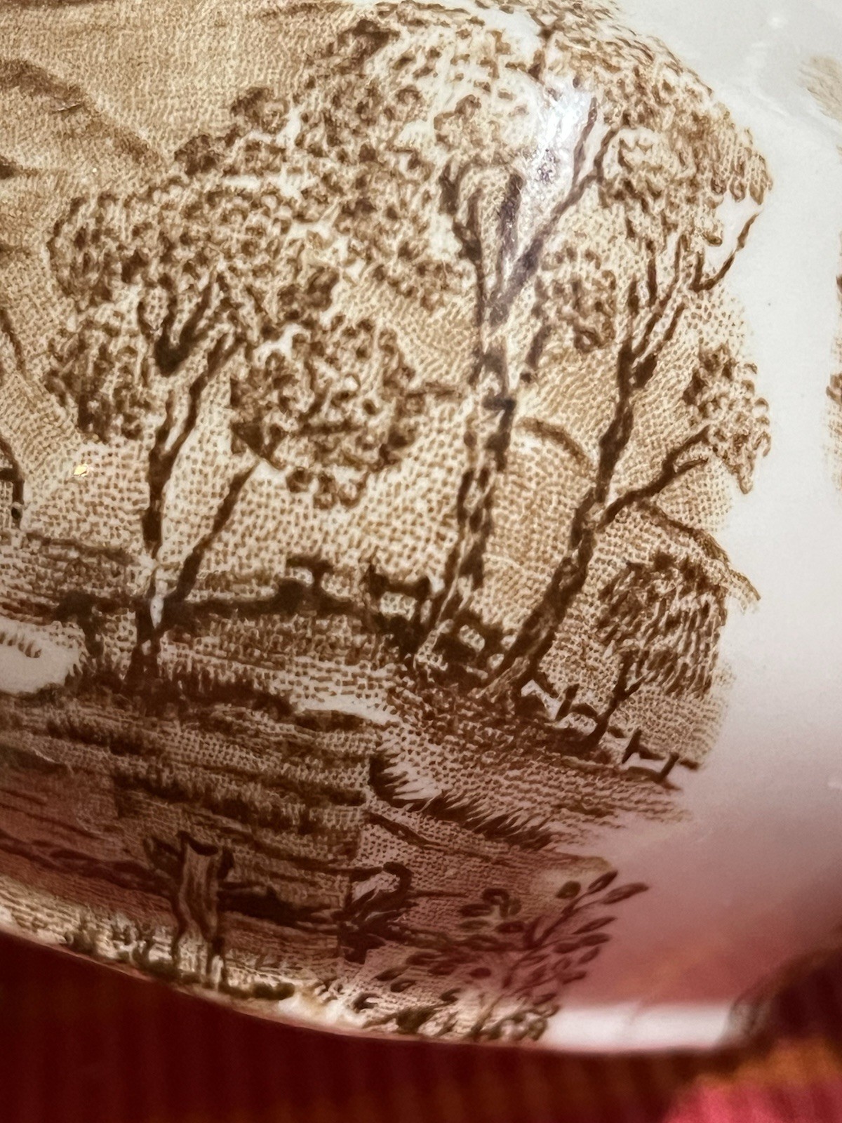 Alfred Meakin Reverie Brown Transferware Creamer Pitcher Staffordshire England