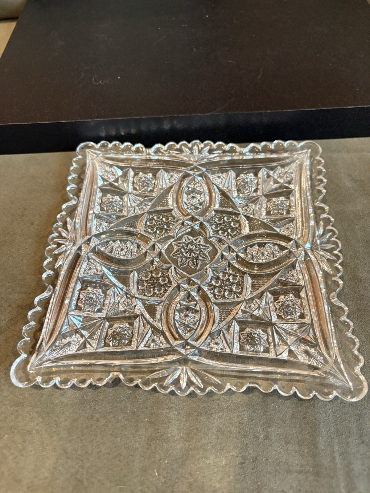 Antique Bryce Higbee Banquet~ Medallion Rexford Euclid Alpha Pattern Plate