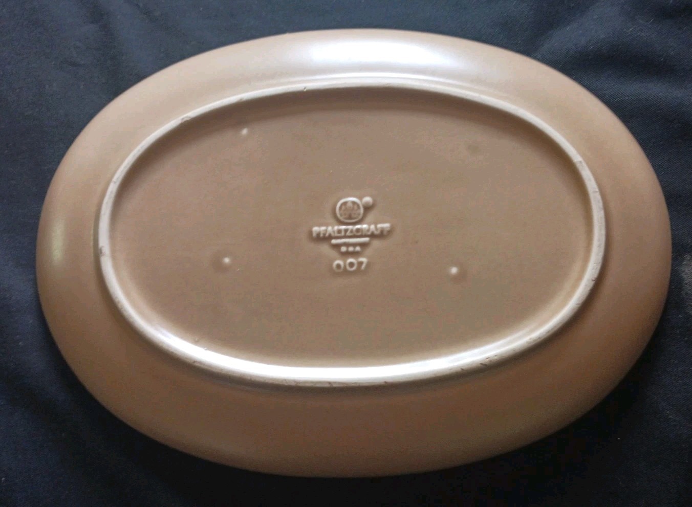 #007 Pfaltzgraff Folk Art Oval Stoneware Platter 12″ (FREE SHIPPING)
