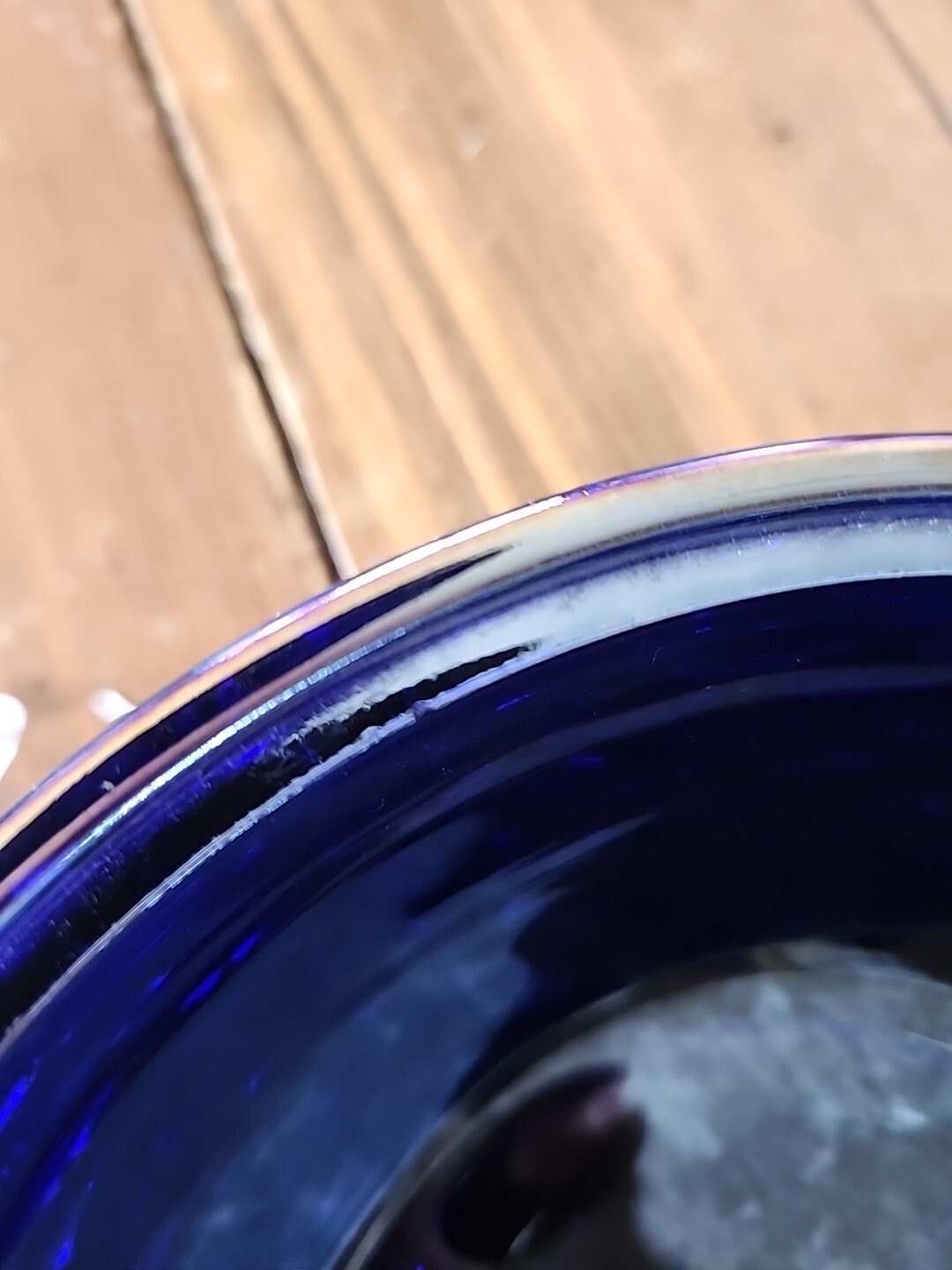 Westmoreland Cobalt Blue Carnival Chick & Eggs Easter Covered Lidded Candy Dish